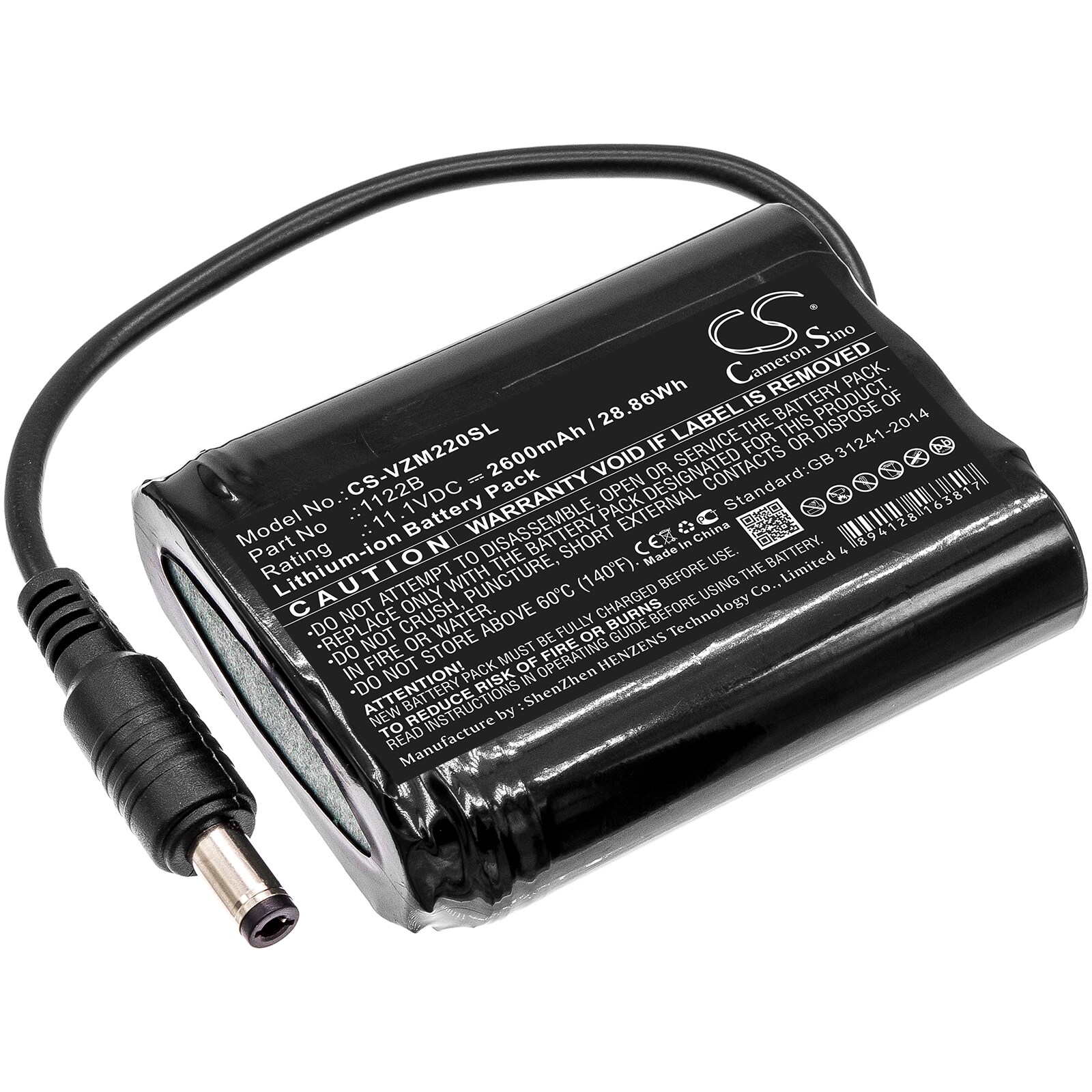 Batteri till Uppvärmda kläder för Venture Heat ZMCB2200, MC-1645