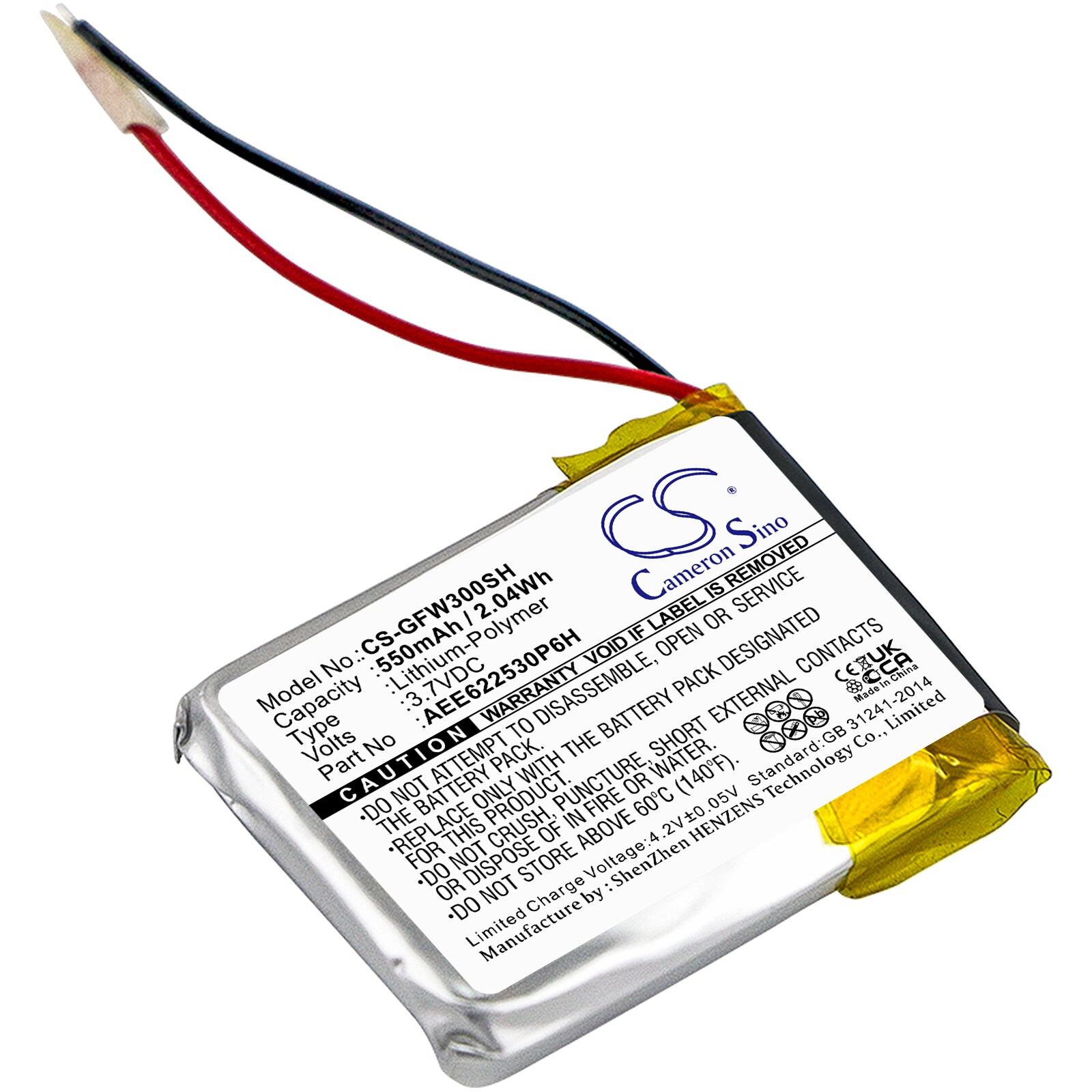 Batteri till Smart klocka för Golf Buddy WT3 GPS Watch