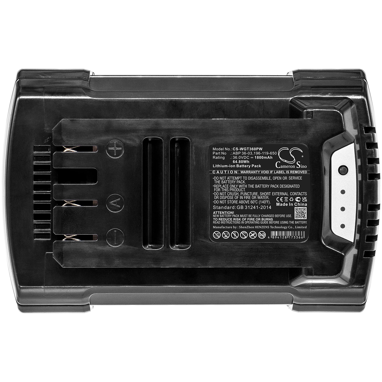 Batteri till Verktyg för trädgårdsskötsel för WOLF Garten GTB 36, LBB 36, HSB 36 m.fl.