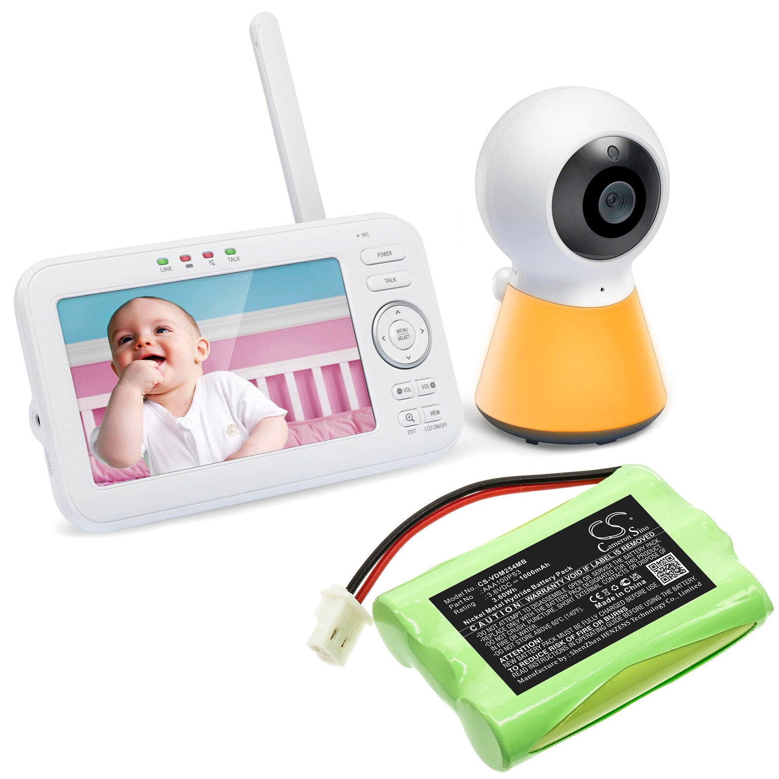 Batteri till BabyPhone för VTech VM311, VM311-13, VM311-2 m.fl.