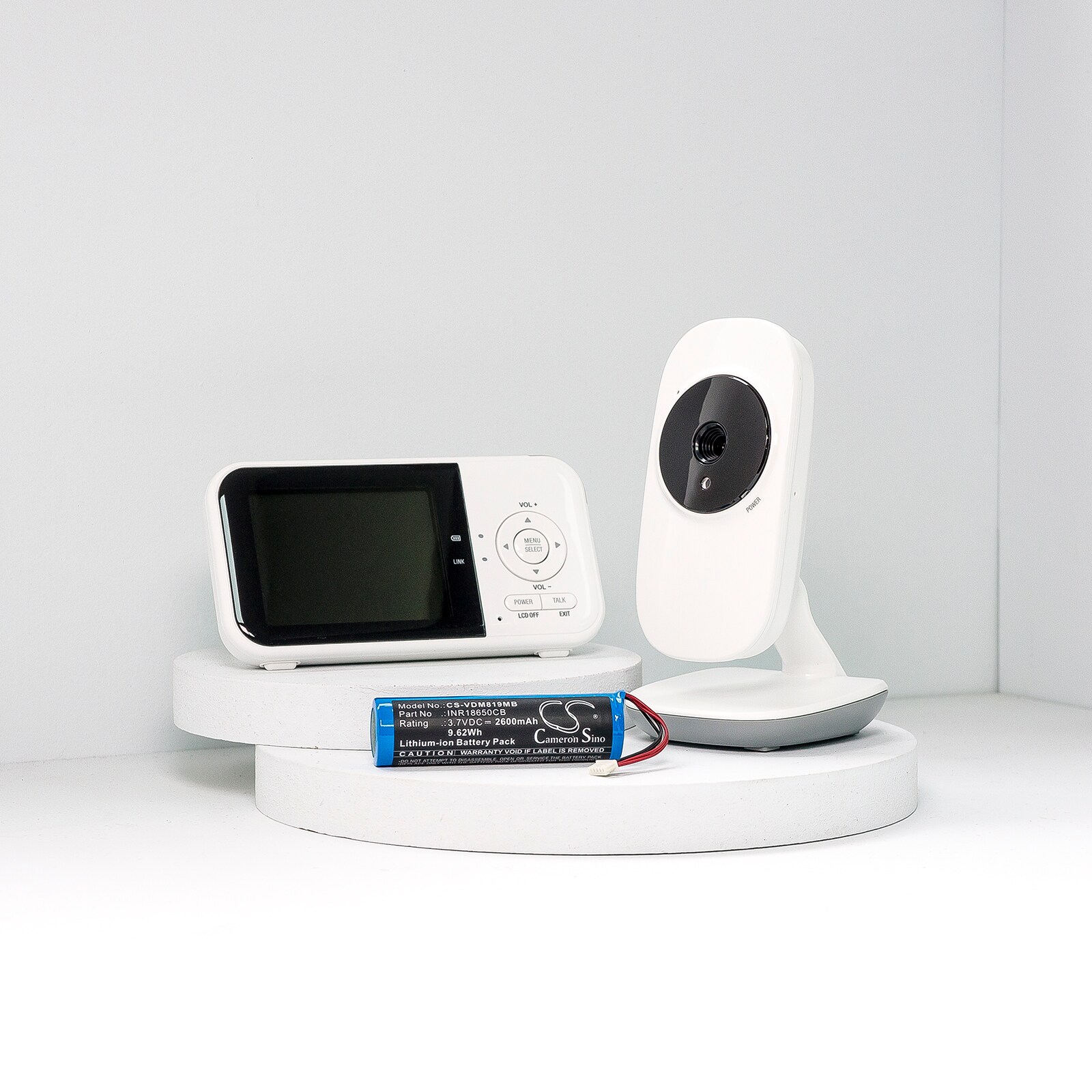 Batteri till BabyPhone för VTech VM819, VM5266, VM5266 5 Inch Baby Monitor