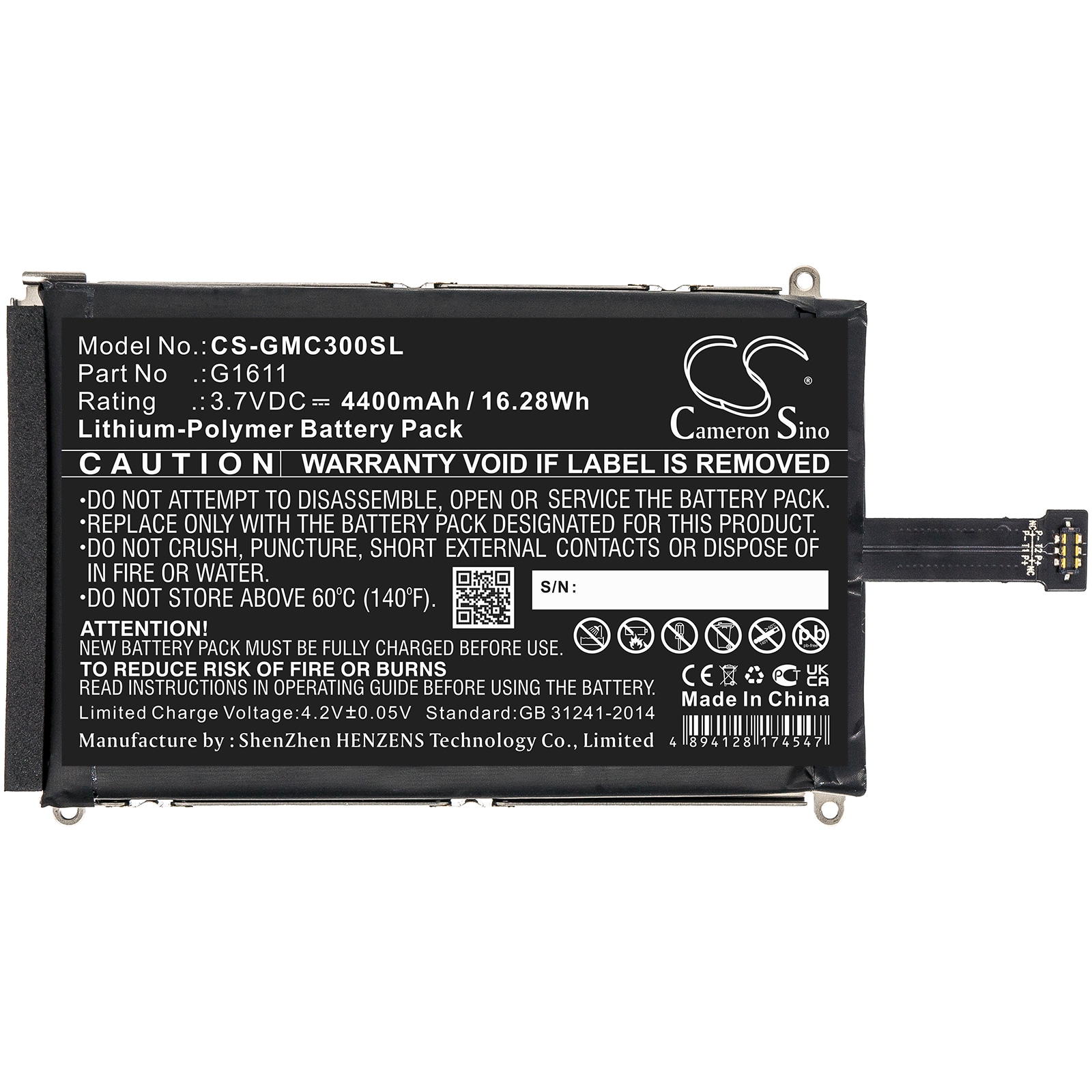 Batteri till Hotspot för GlocalMe G3, G1611