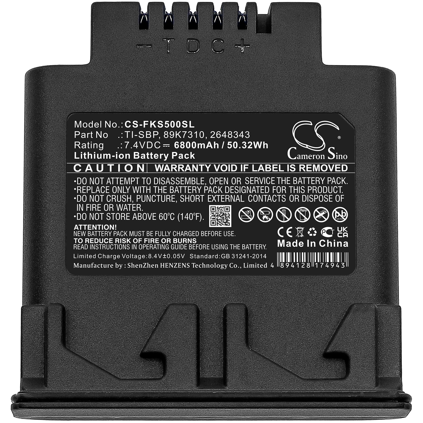 Batteri till Värmekamera för Fluke IR SMART, IR Flexcam, Ti50FT m.fl.