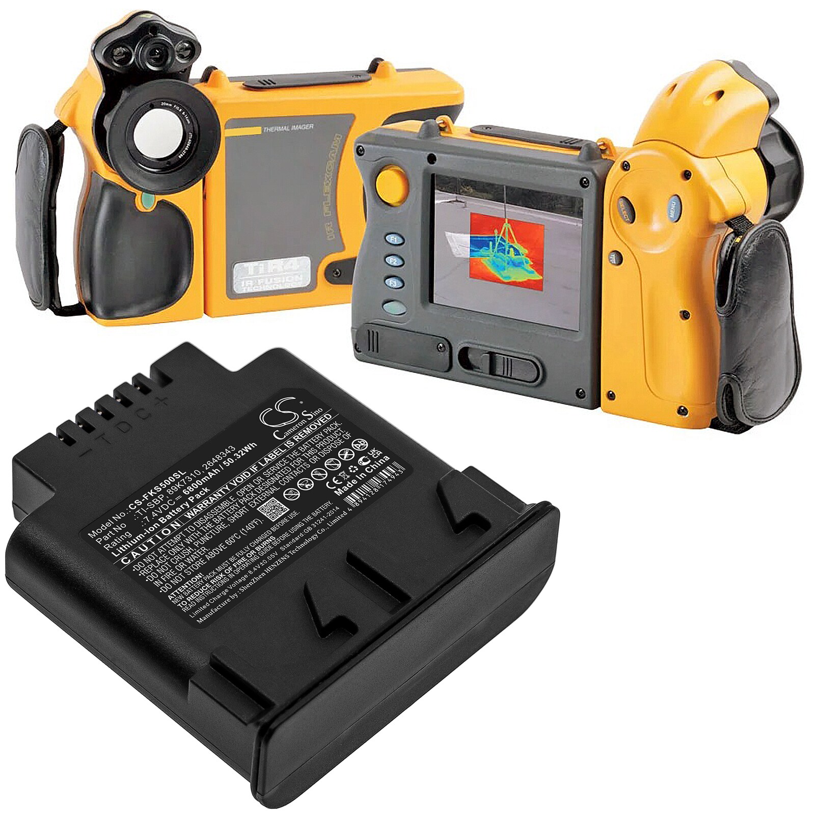 Batteri till Värmekamera för Fluke IR SMART, IR Flexcam, Ti50FT m.fl.