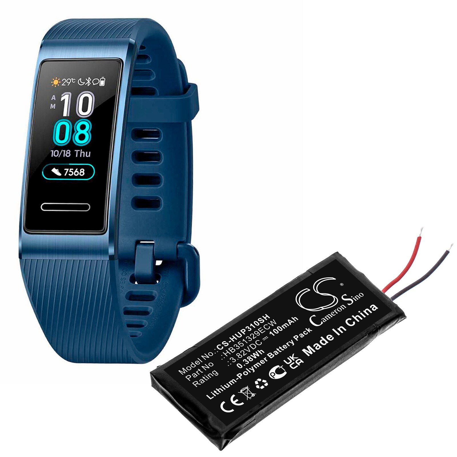 Batteri till Smart klocka för Huawei Band 3 Pro