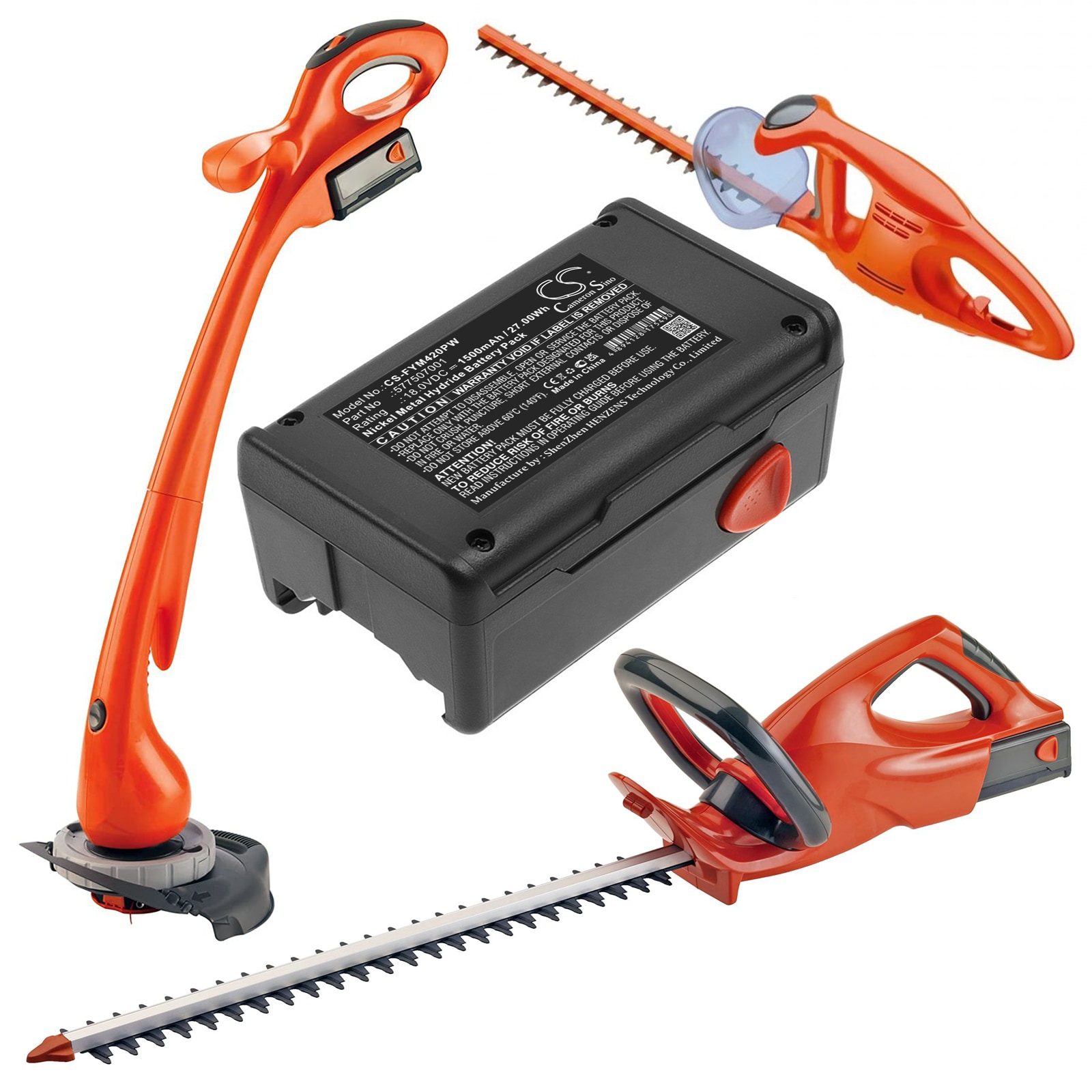 Batteri till Verktyg för trädgårdsskötsel för Flymo Contour Cordless XT, Easicut 420 m.fl.