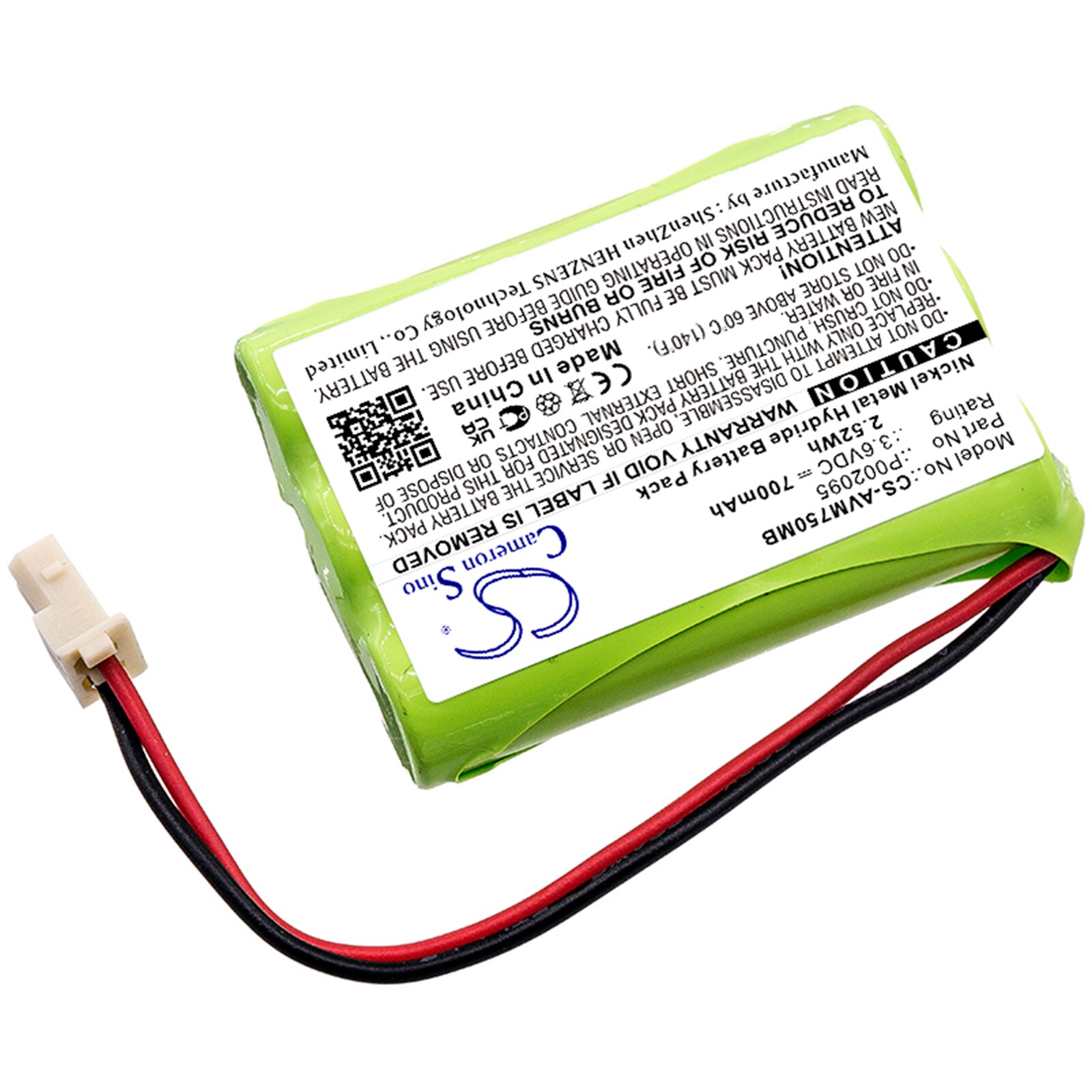 Batteri till BabyPhone för Alecto DVM-75, DVM-75-00