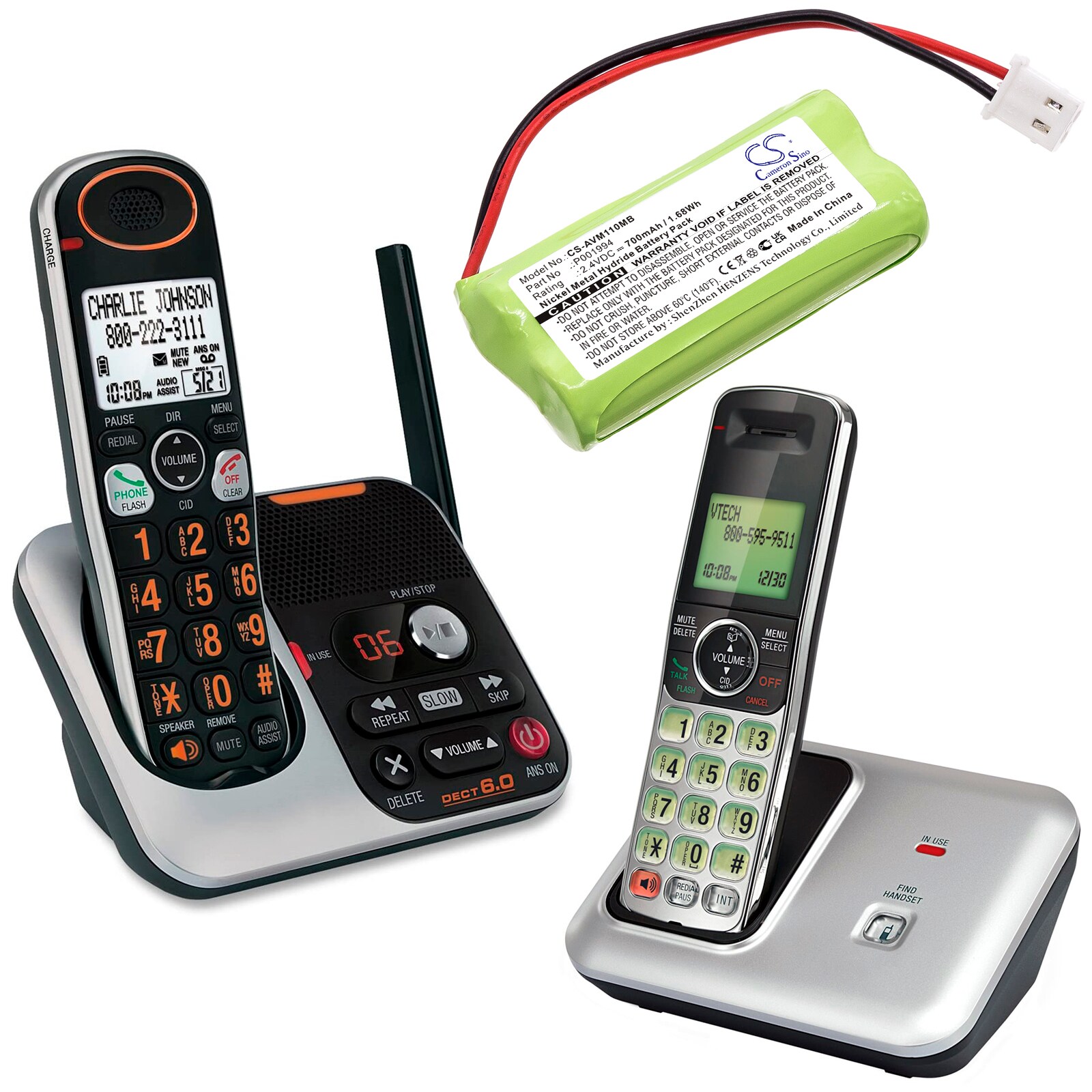 Batteri till BabyPhone för Alecto DBX-111
