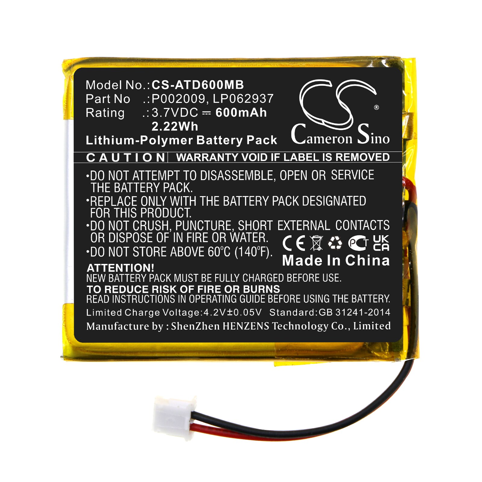 Batteri till BabyPhone för Alecto DBX-60