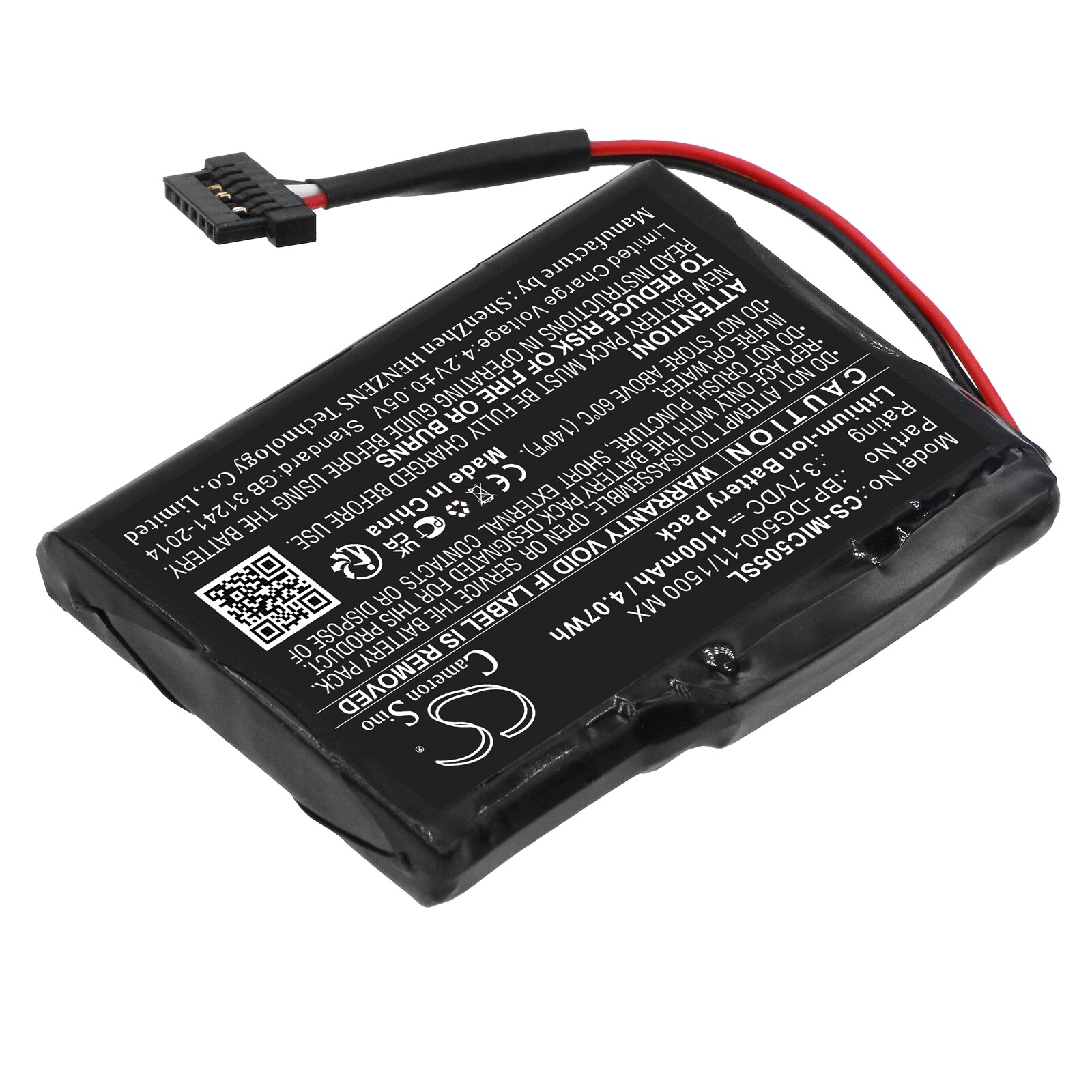 Batteri till Dashcam för Mio cyclo 505 HC, cyclo 500 HC