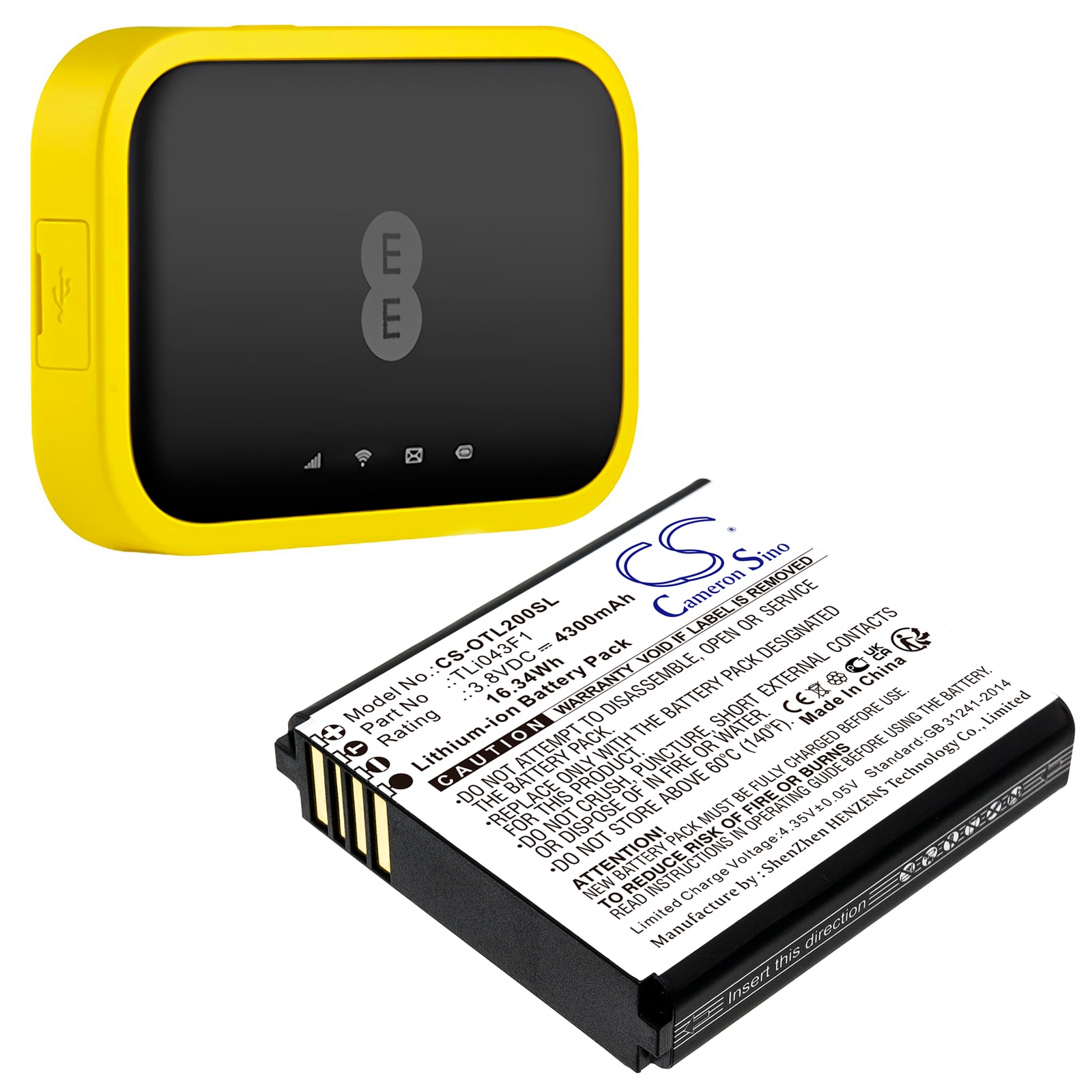 Batteri till Hotspot för Alcatel Linkzone 2, MW43TM21, MW513U