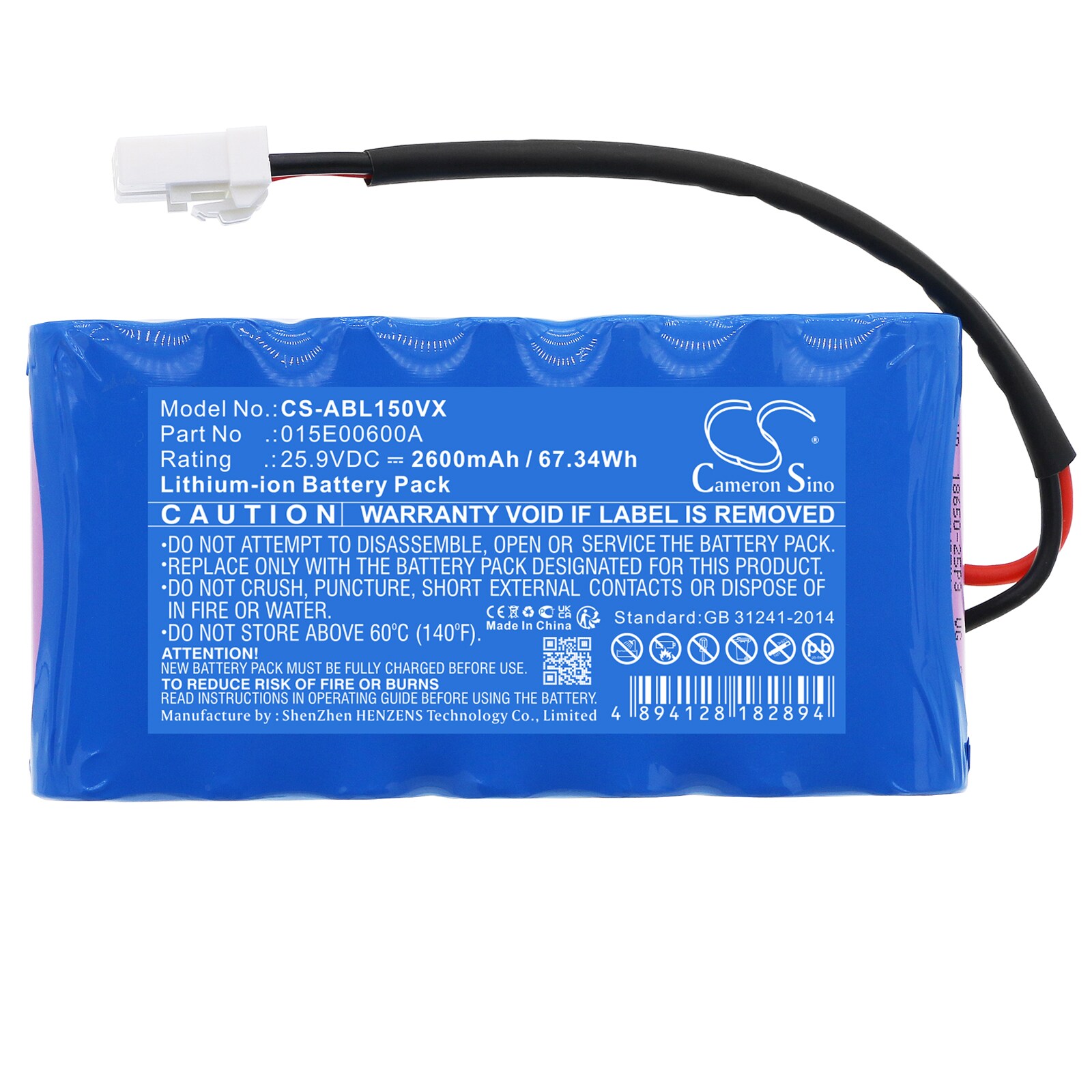 Batteri till Gräsklippare för Wiper Wiper Premium i70, Premium i70 700 m² Bluetooth m.fl.