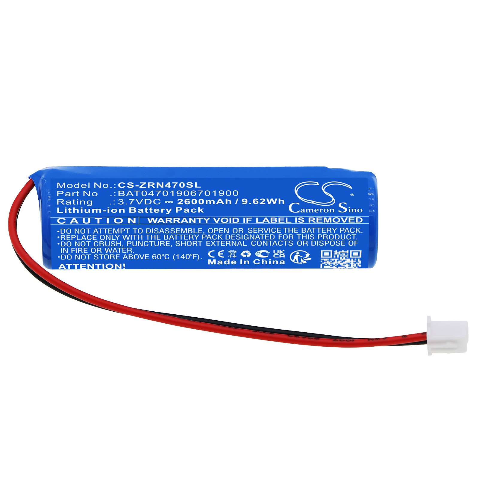 Batteri till Bärbar Led skrivbordslampa för Zafferano Pina Pro, Push up, Home m.fl.