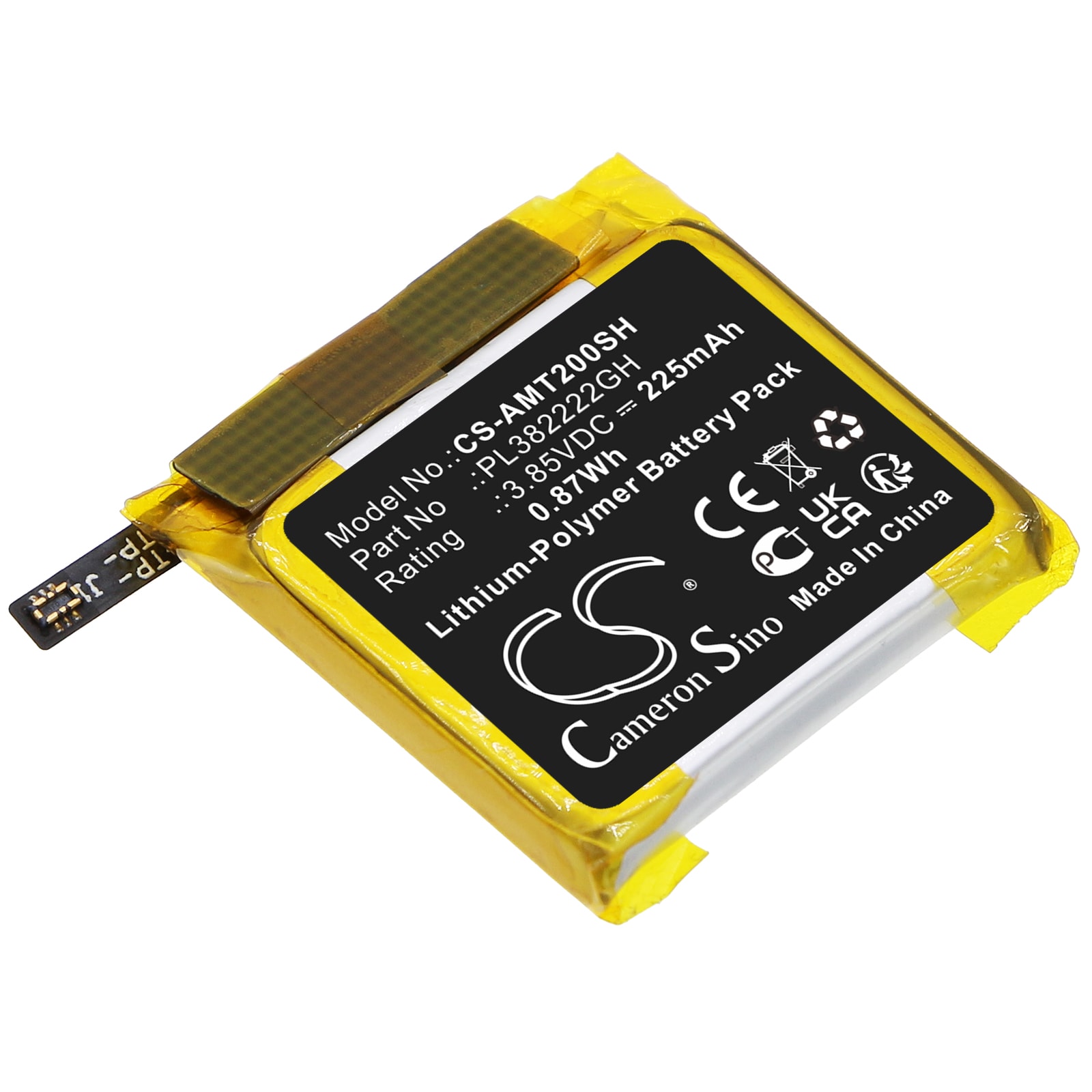 Batteri till Smart klocka för Amazfit POP, Bip U, A2009 m.fl.