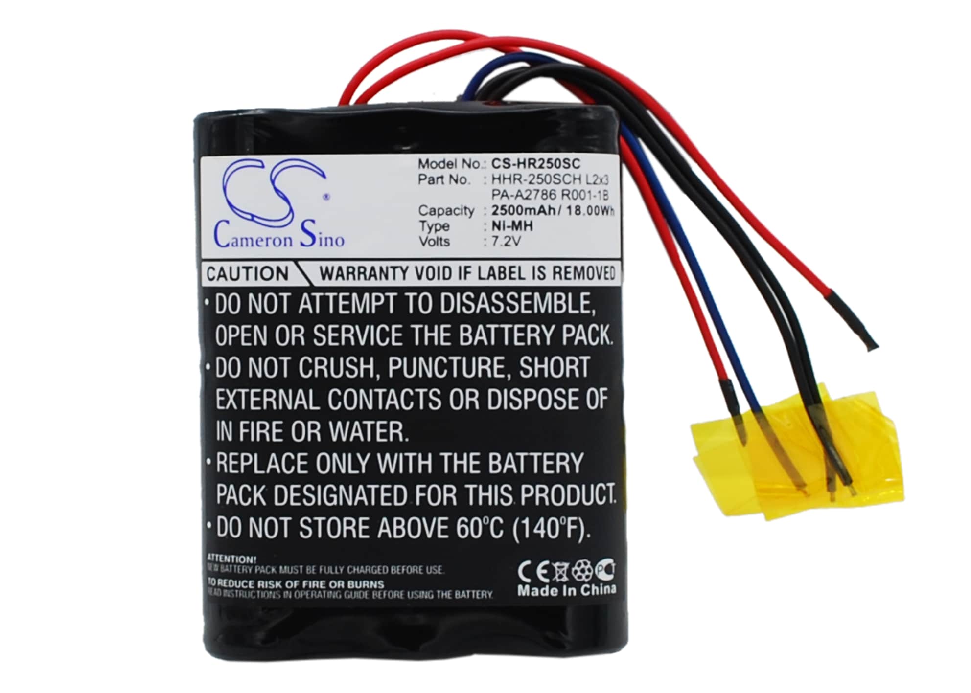 Batteri till Fordon för Panasonic HHR-250SCH L2x3, PA-A2786 R001-1B