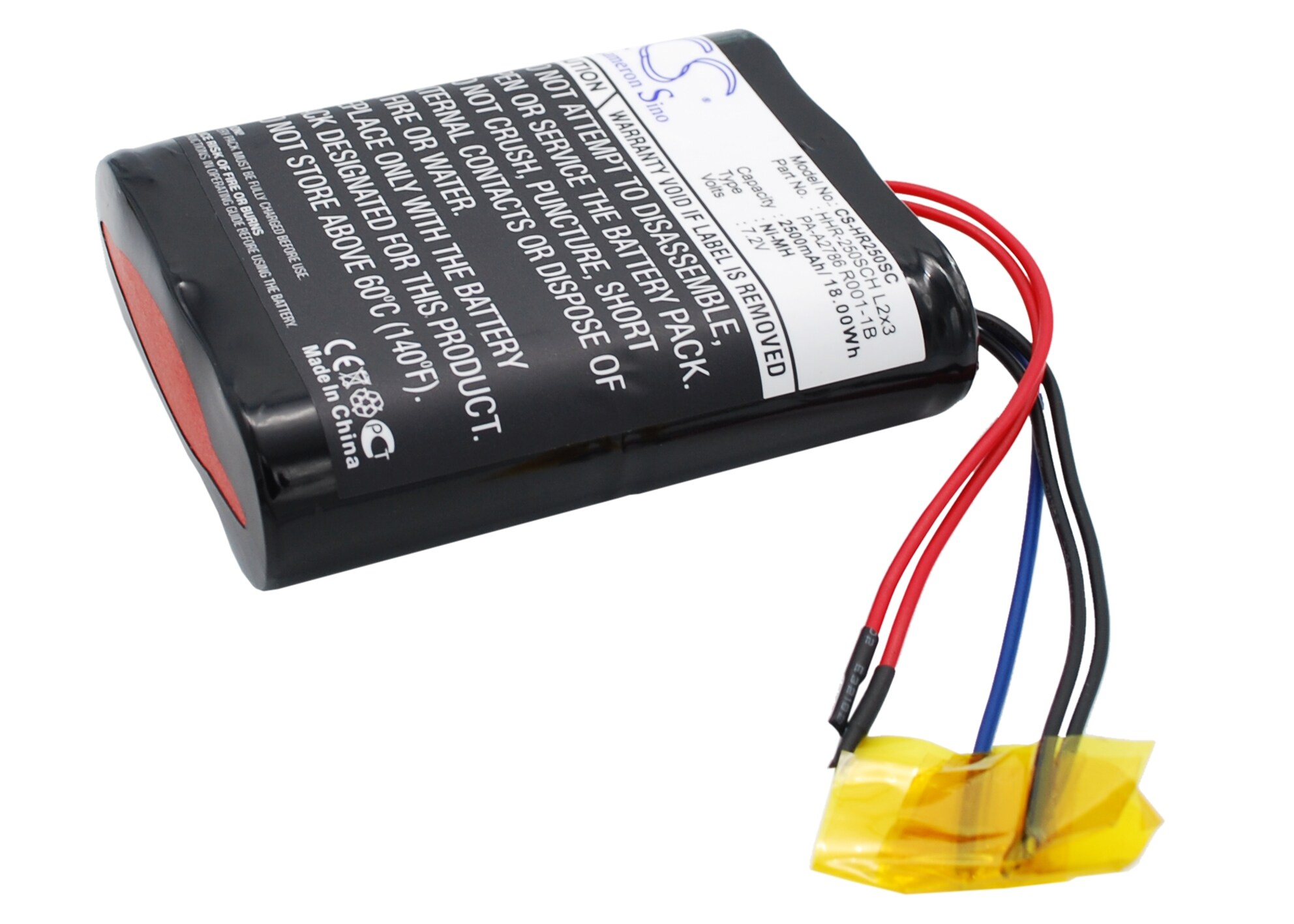Batteri till Fordon för Panasonic HHR-250SCH L2x3, PA-A2786 R001-1B