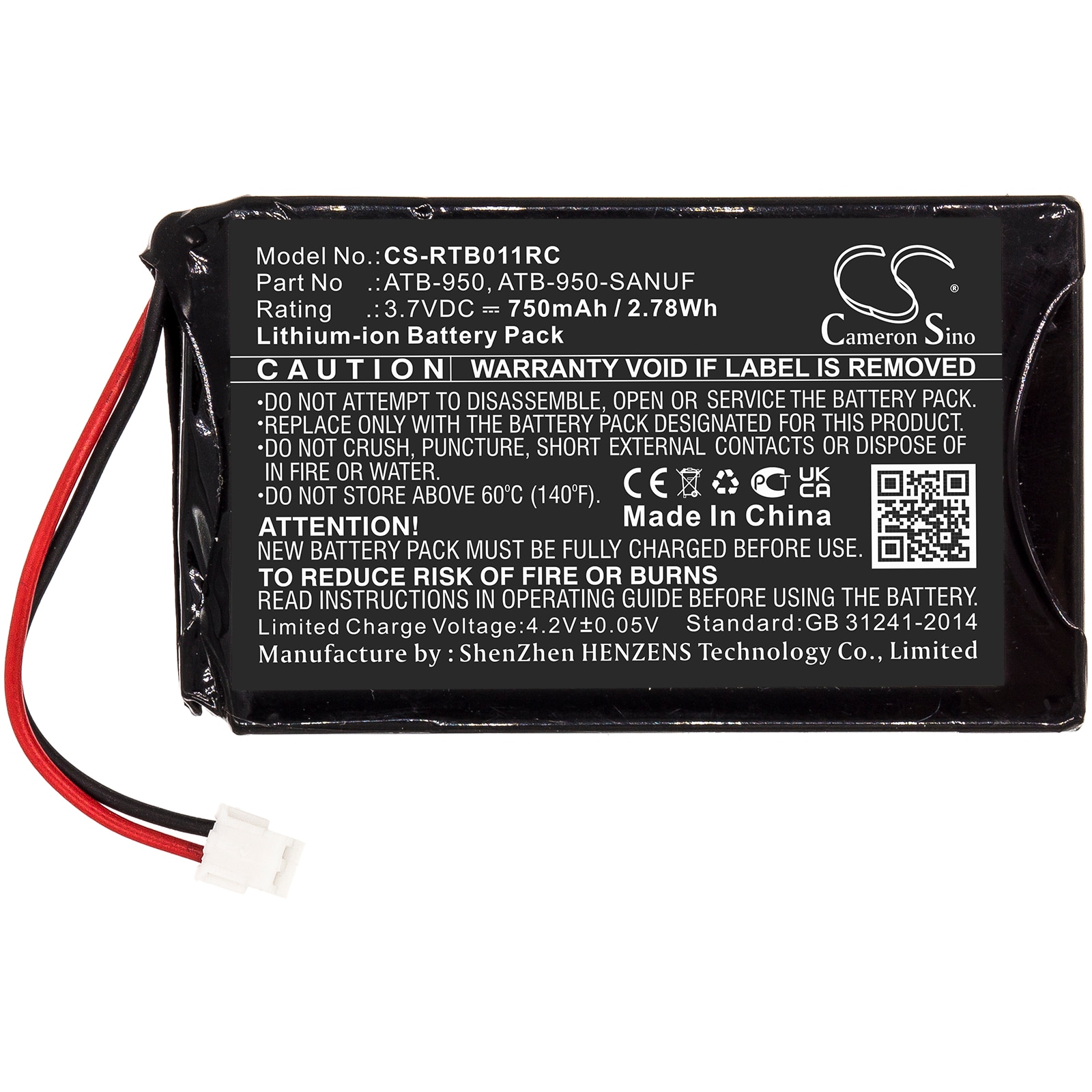 Batteri till Fjärrkontroll för RTI T1, T1B, T2 m.fl.