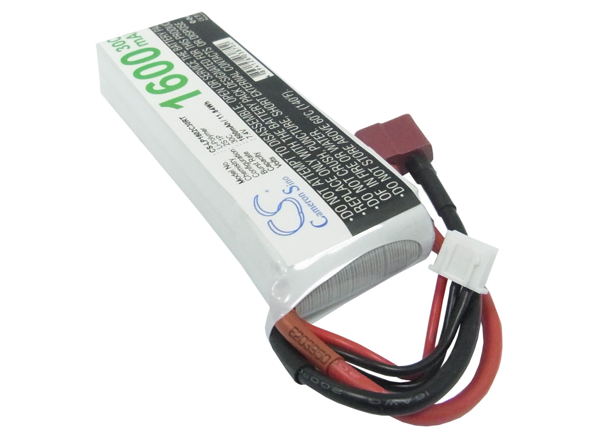 Batteri till Tankar för RC CS-LP1602C30RT