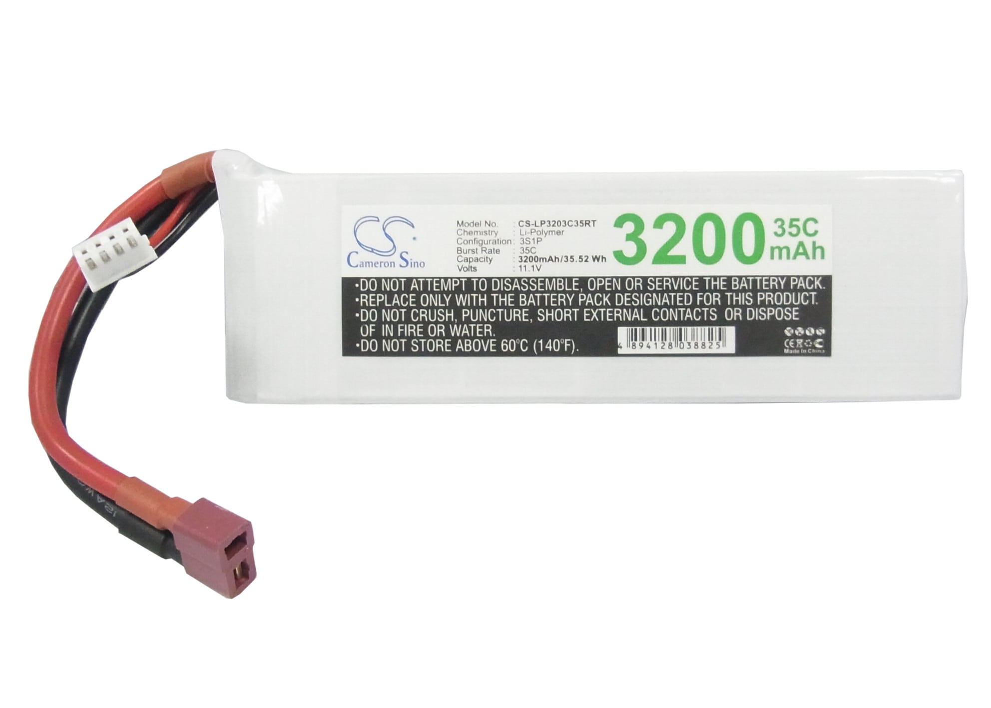 Batteri till Tankar för RC CS-LP3203C35RT