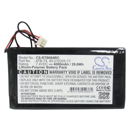 Batteri till Fjärrkontroll för RTI T4, T4 Touch Panel, Zig Bee