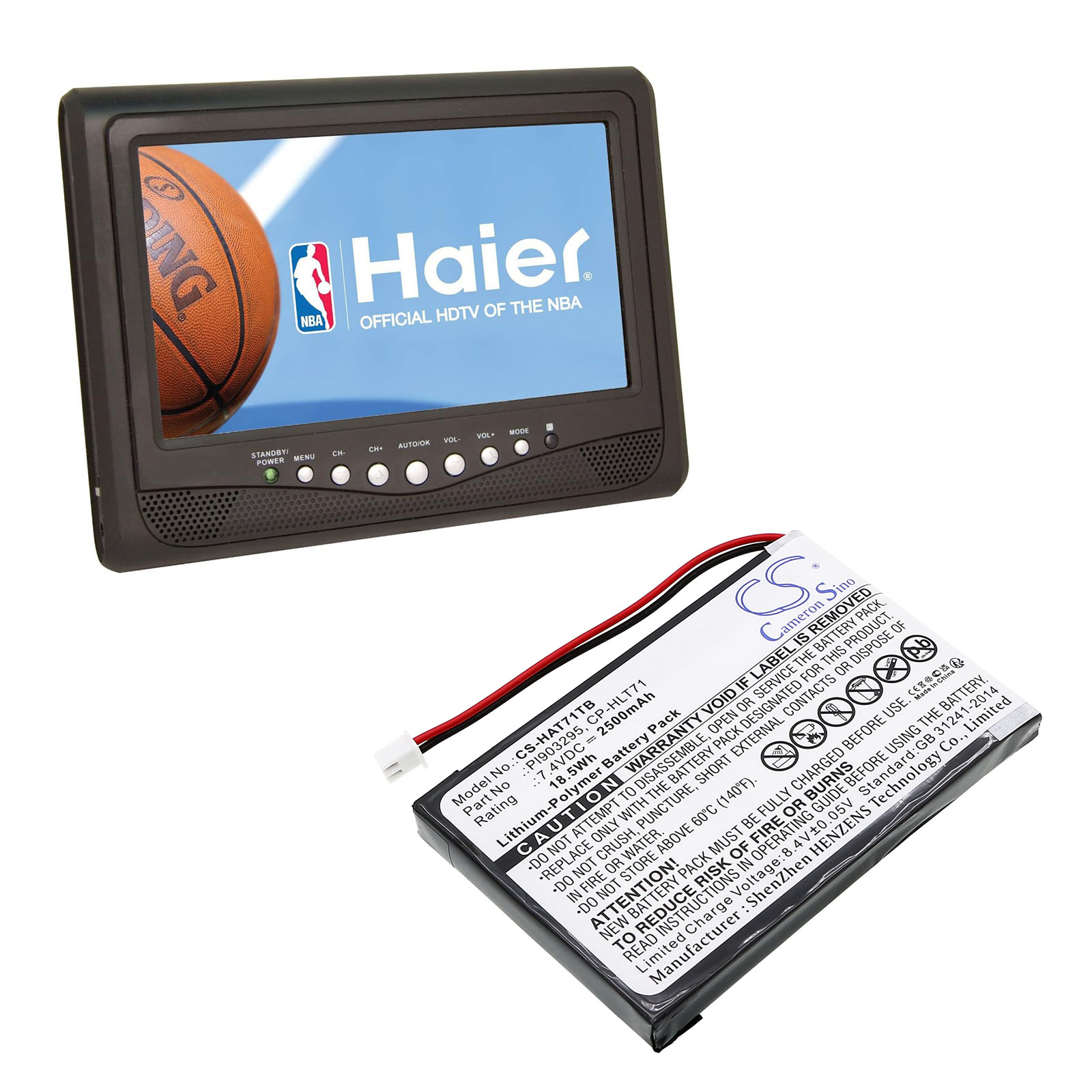 Batteri till DVB-T för Haier 805-01-NL, HERLT71, HLT71 m.fl.