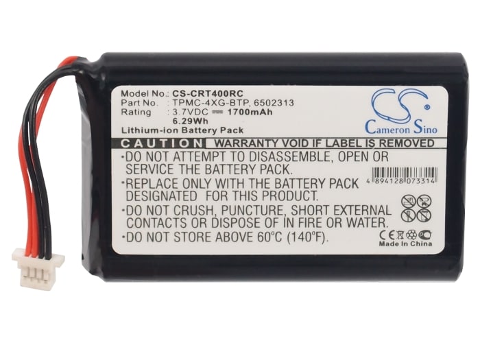 Batteri till Fjärrkontroll för Crestron TPMC-4XG, TPMC-4XG Touchpanel, A0356 m.fl.