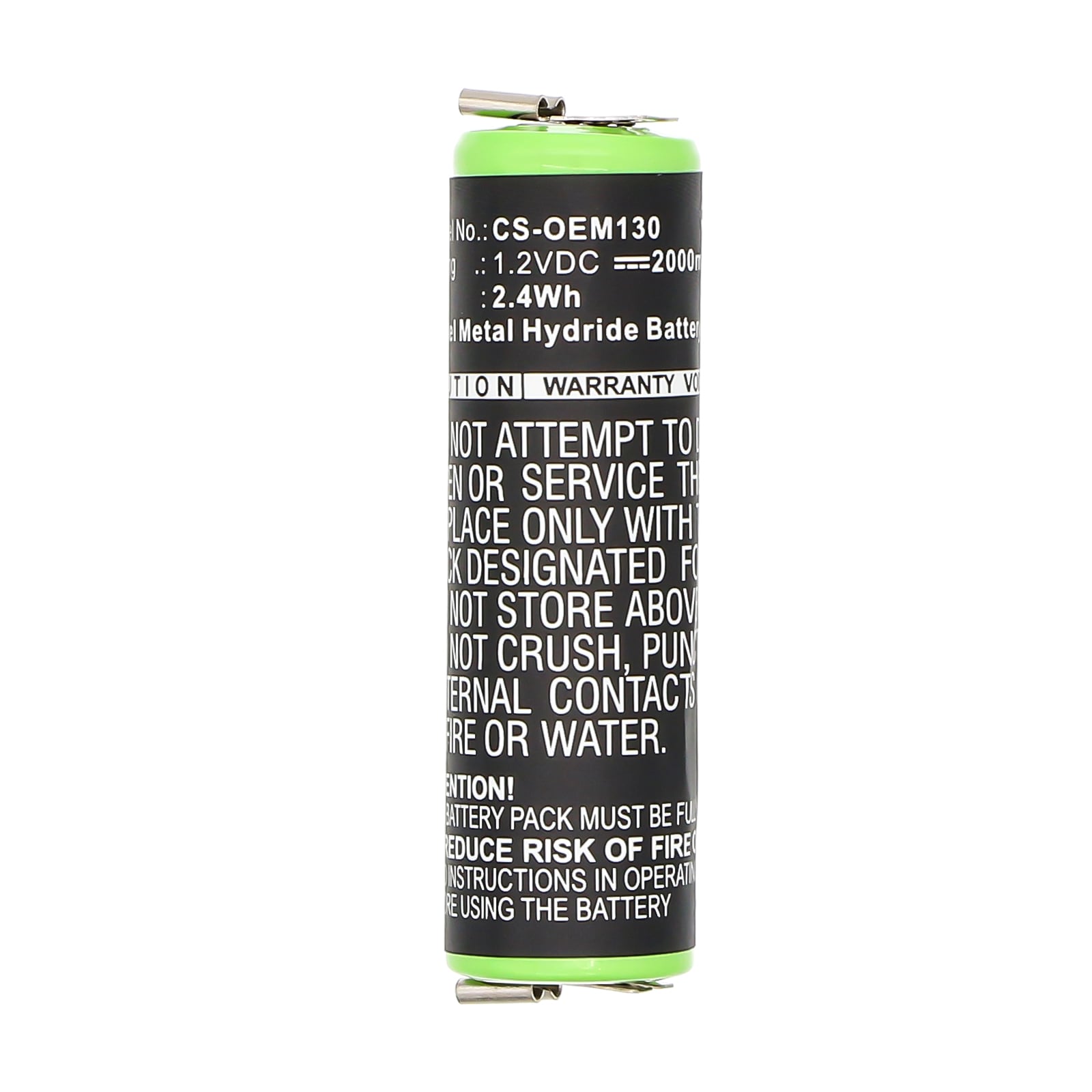 Batteri till Batteripaket för Custom Battery Pack OEM-130