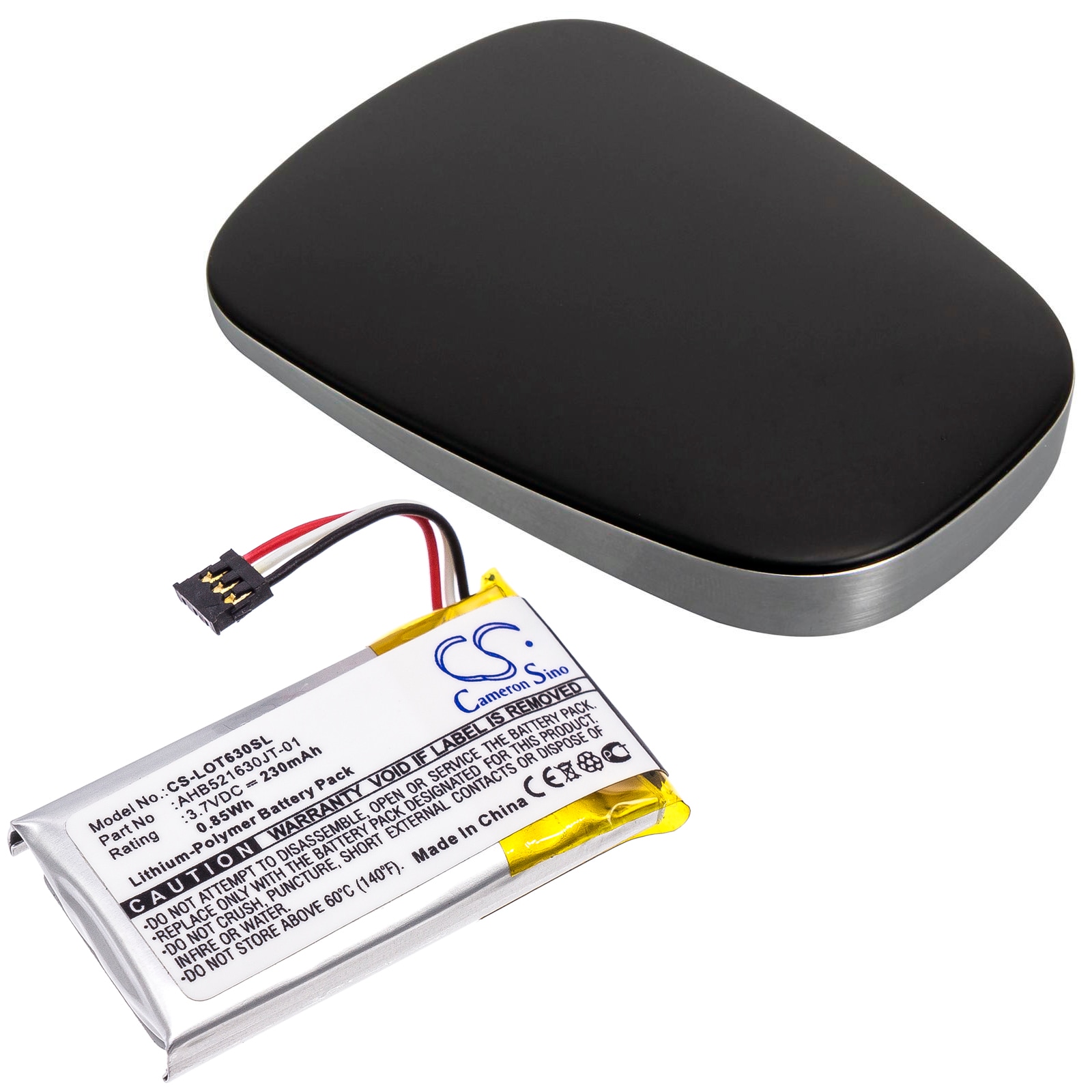 Batteri till Mus, Tangentbord för Logitech N-R0044, Ultrathin Touch Mouse T630