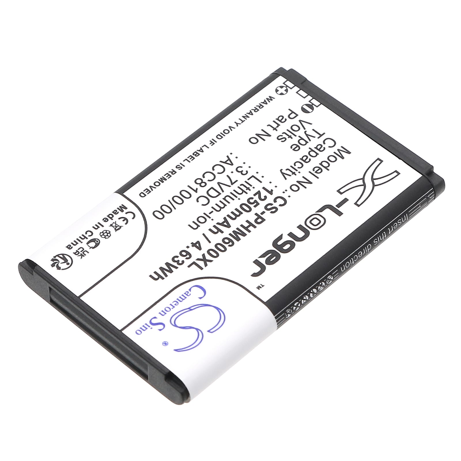 Batteri till Inspelare för Philips Pocket Memo DPM6000, Pocket Memo DPM7000 m.fl.