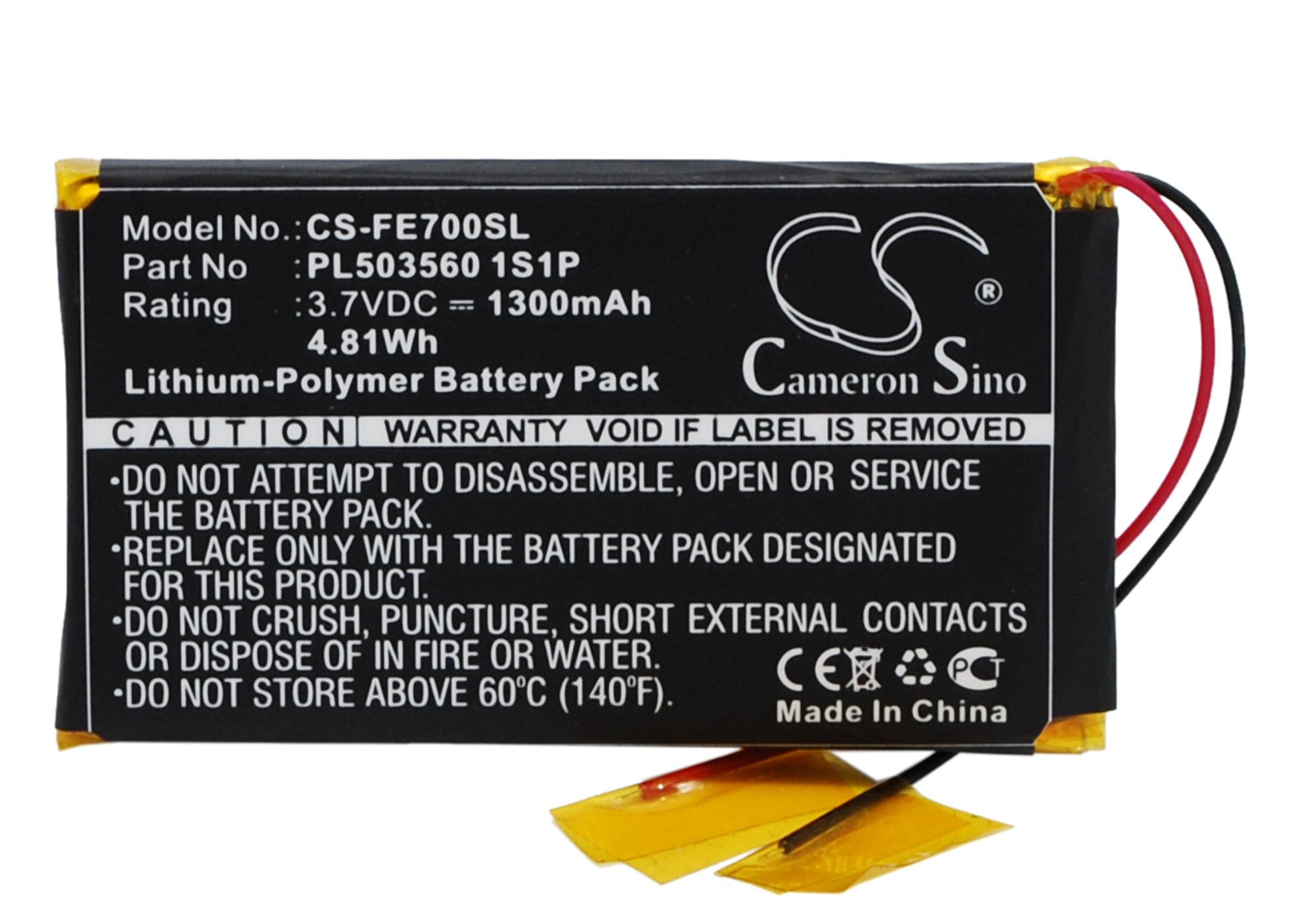 Batteri till Förstärkare för Fiio EO7K