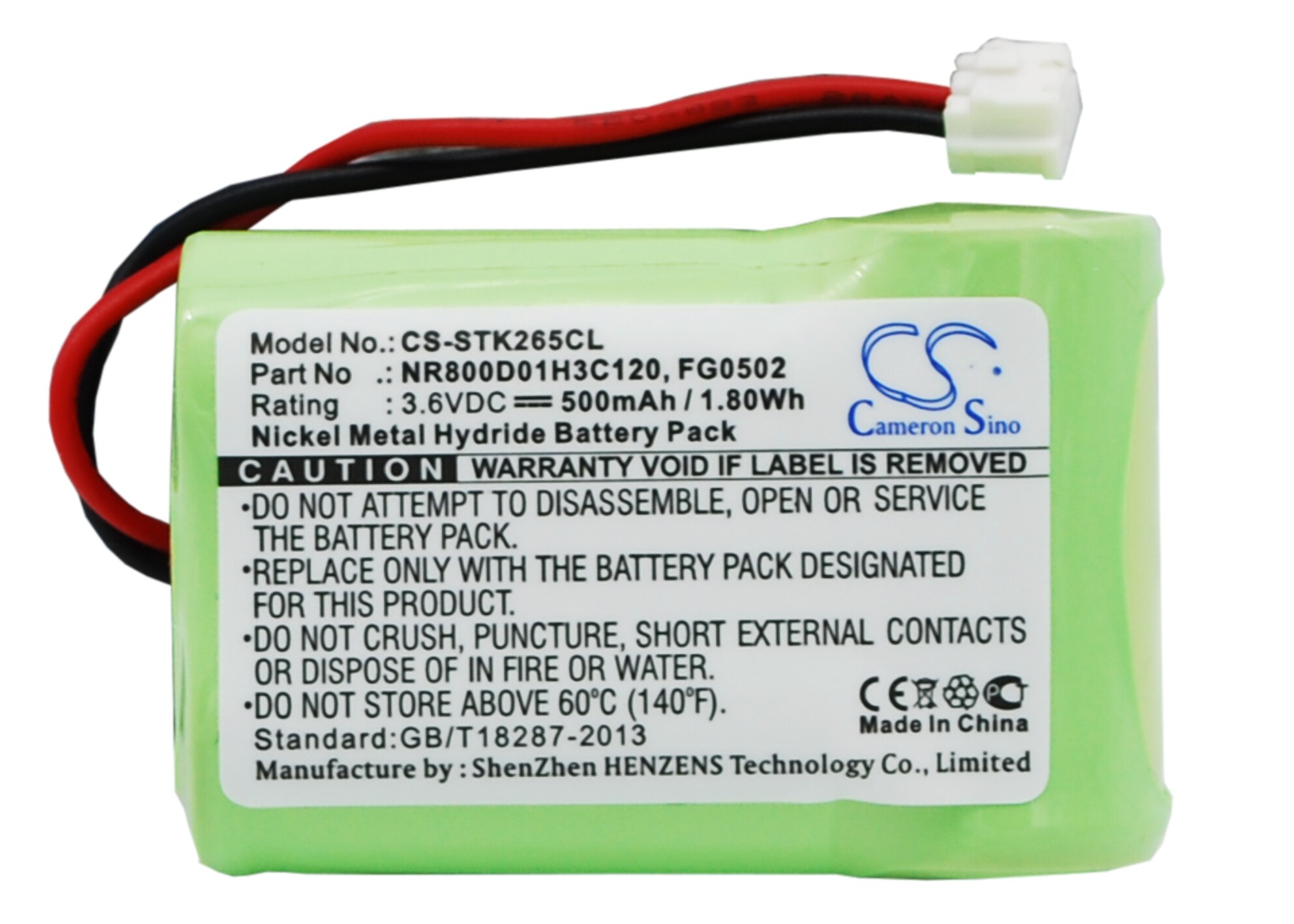 Batteri till Sladdlös telefon för France Telecom Amarys 265, Amarys 265SF, Amarys 275 m.fl.