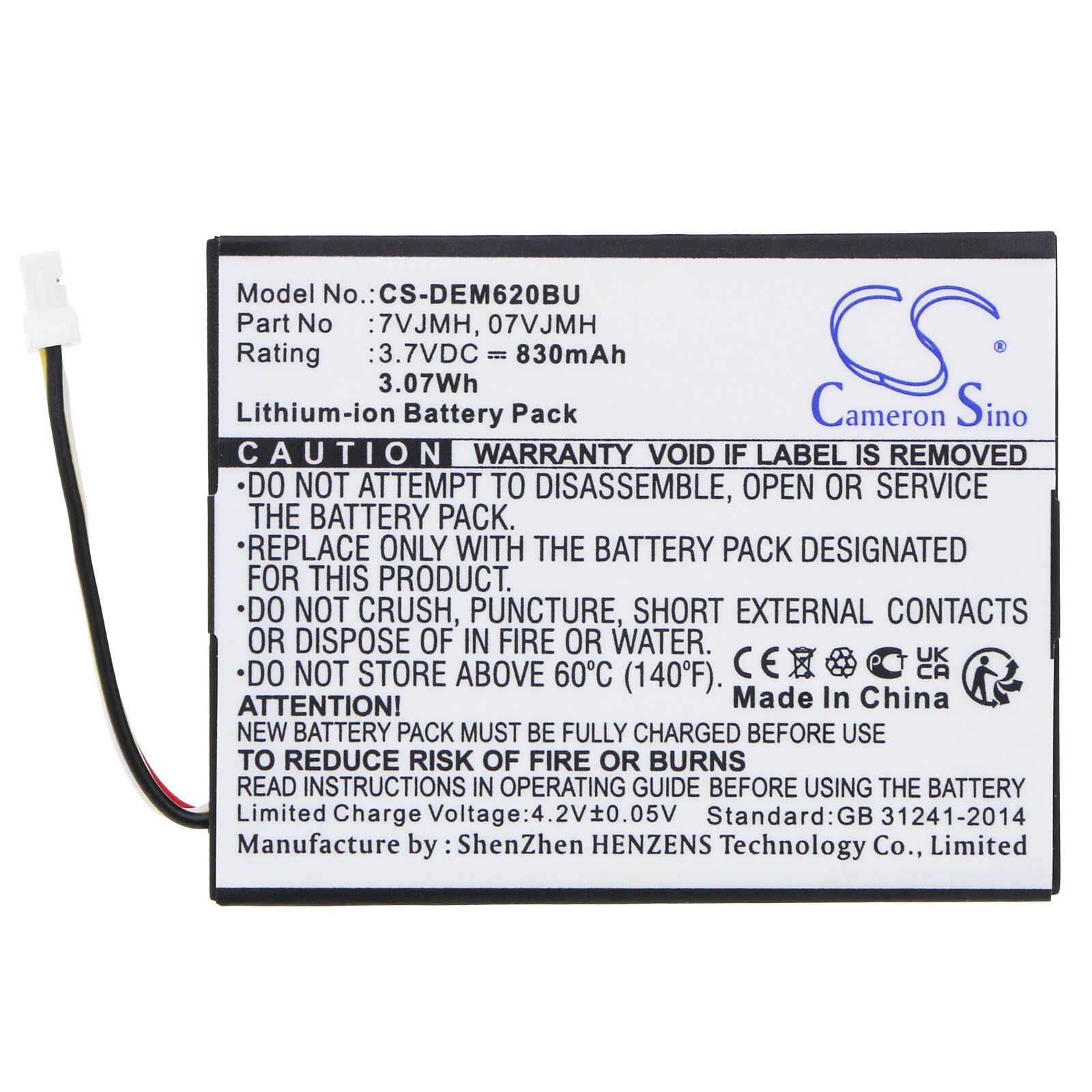 Batteri till RAID-kontroller för DELL PowerEdge M620, PowerEdge R320, PowerEdge R420 m.fl.