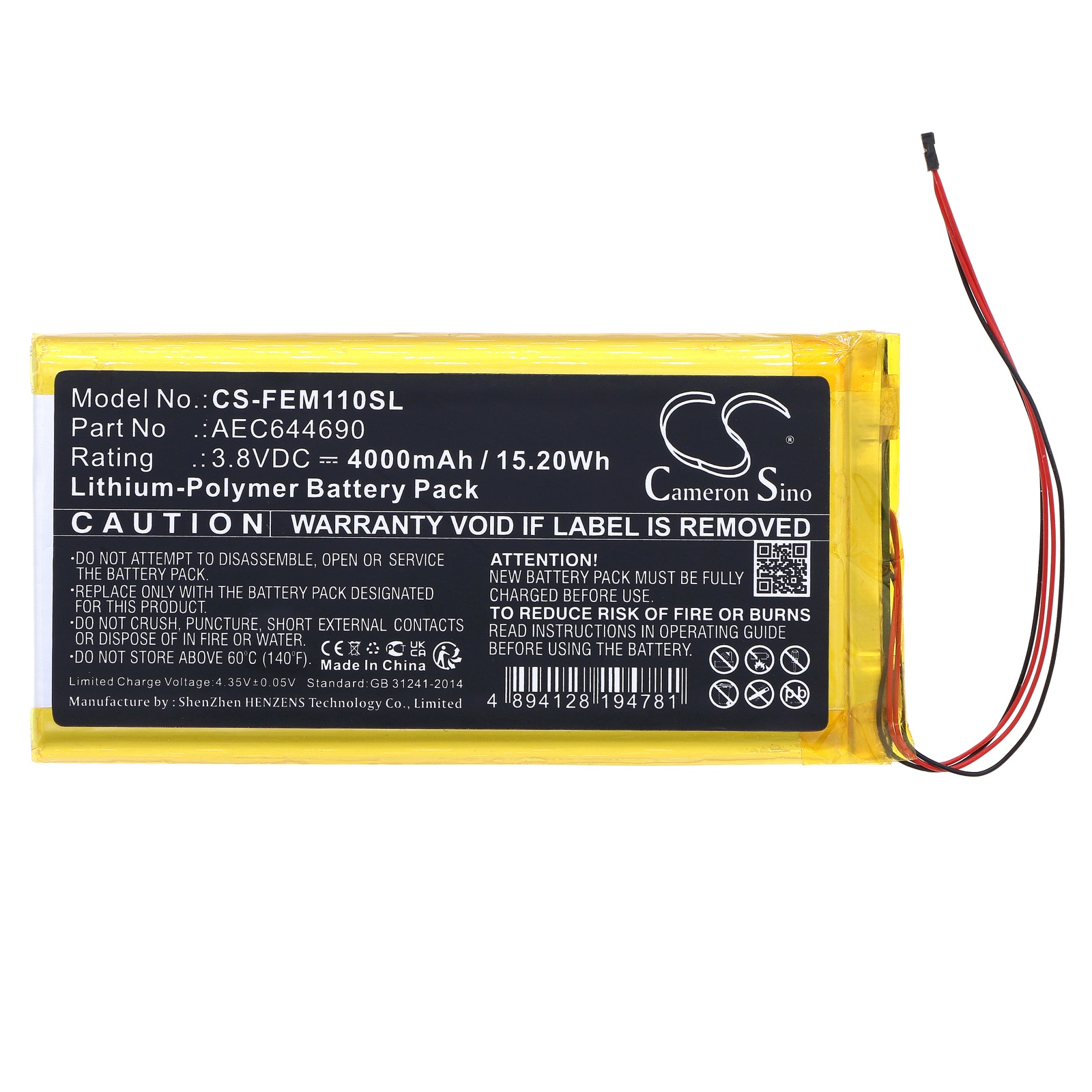 Batteri till Förstärkare för Fiio M11