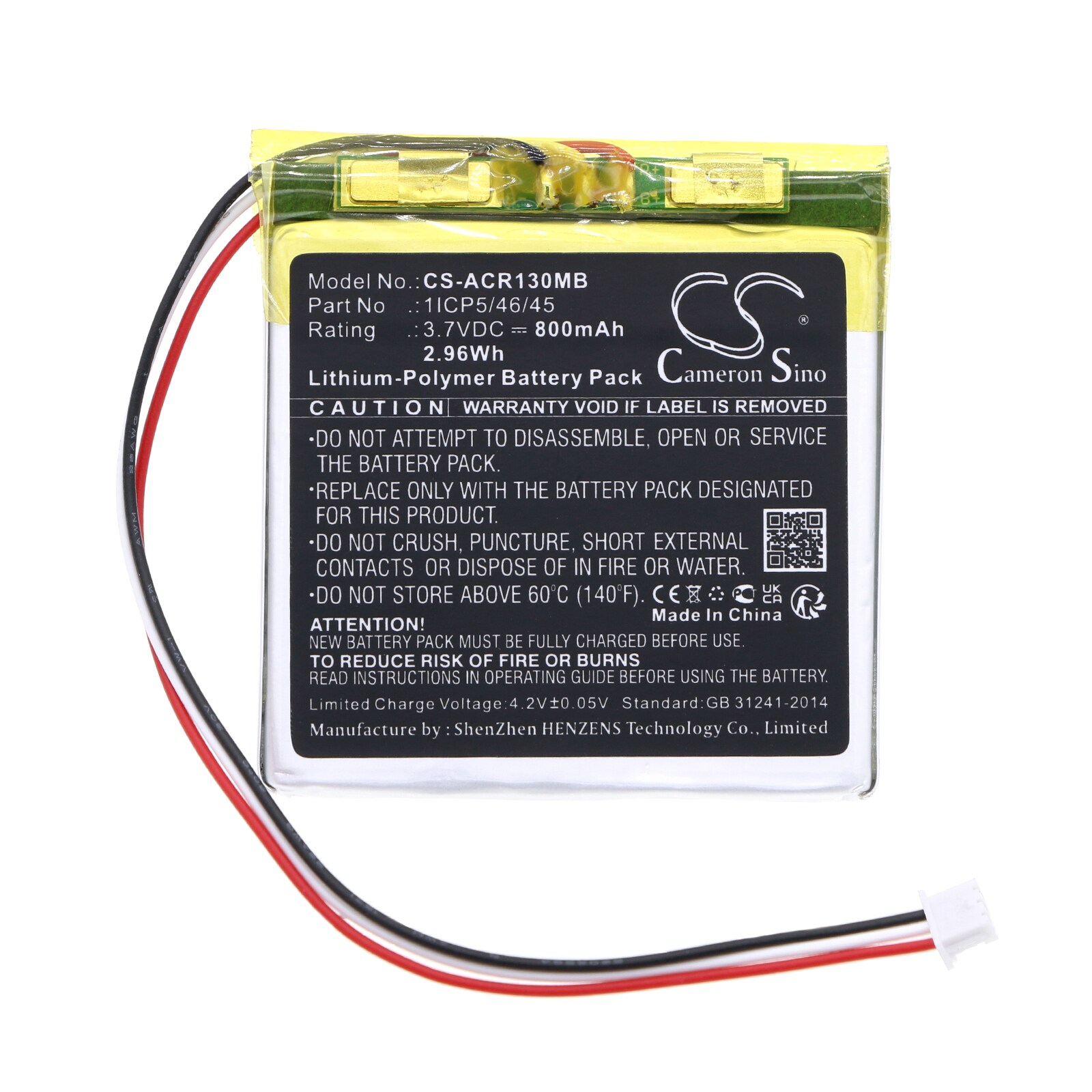 Batteri till BabyPhone för Angelcare AC1300, AC1300-D, AC1320 Monitor