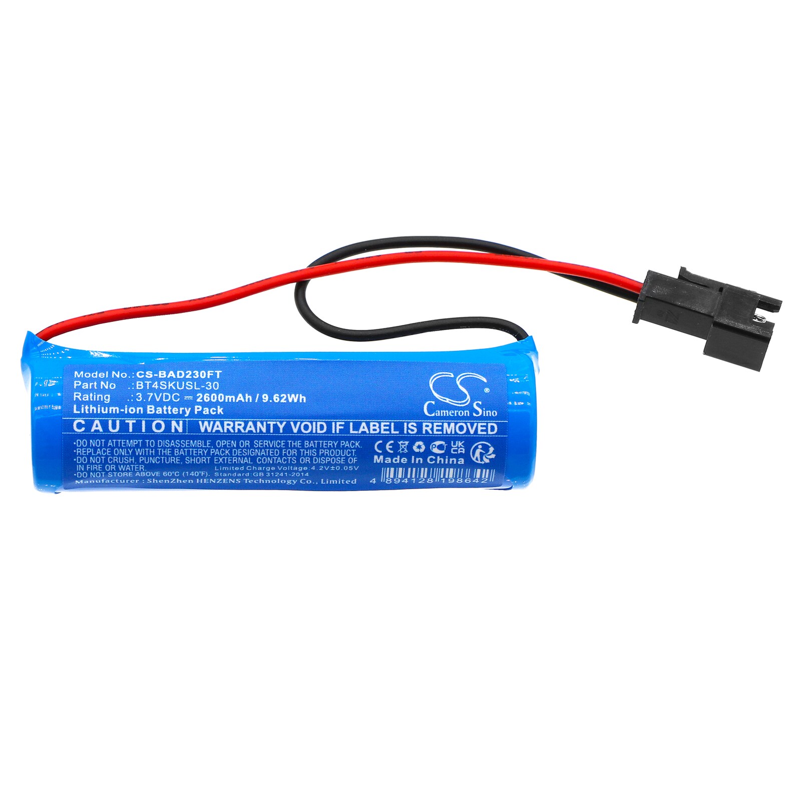 Batteri till Solcellsbatteri för Bizlander 2W30LED, BT4SKUSL-30