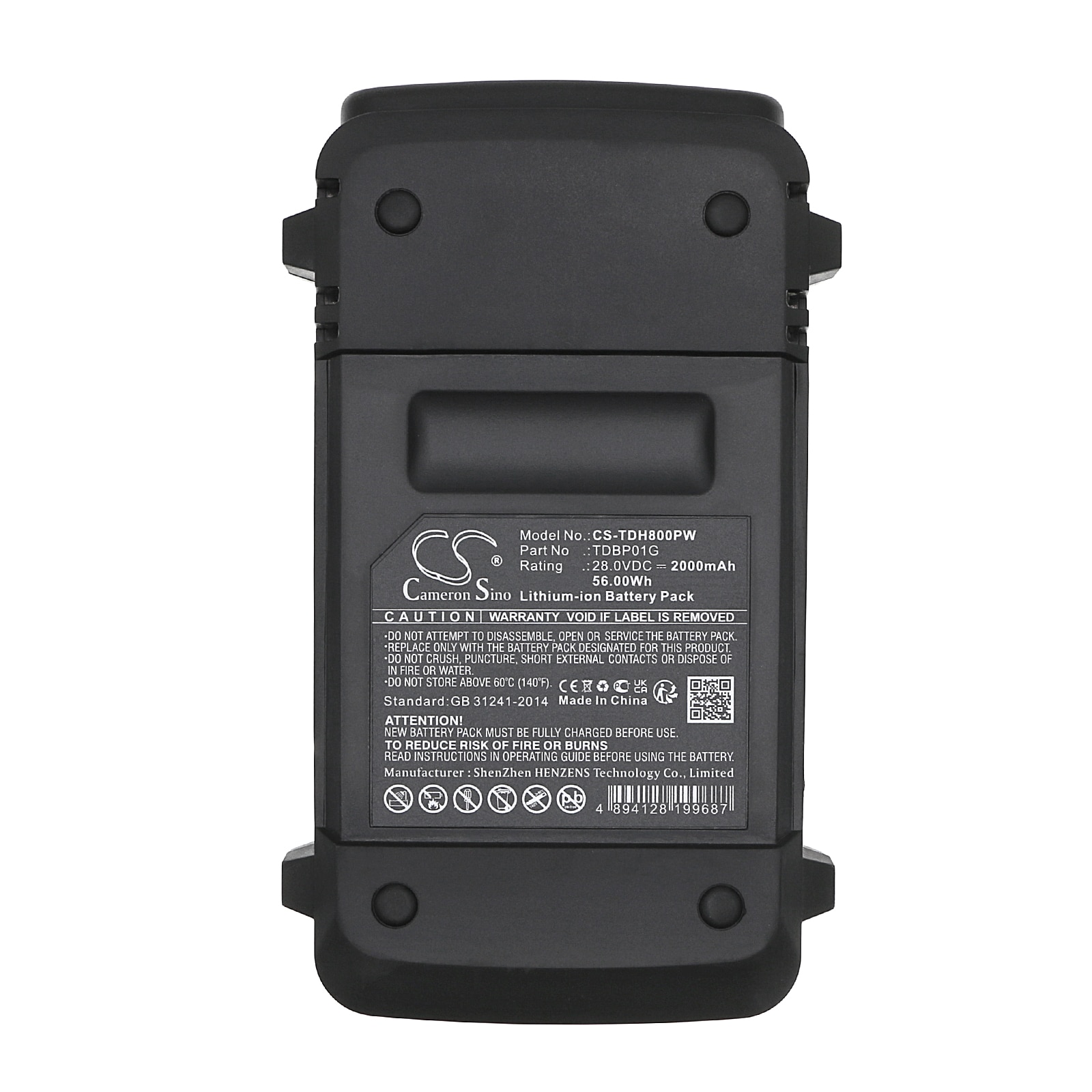 Batteri till Gräsklippare för TECCPO TDHT01G, TDLT01G, TDAB03G m.fl.