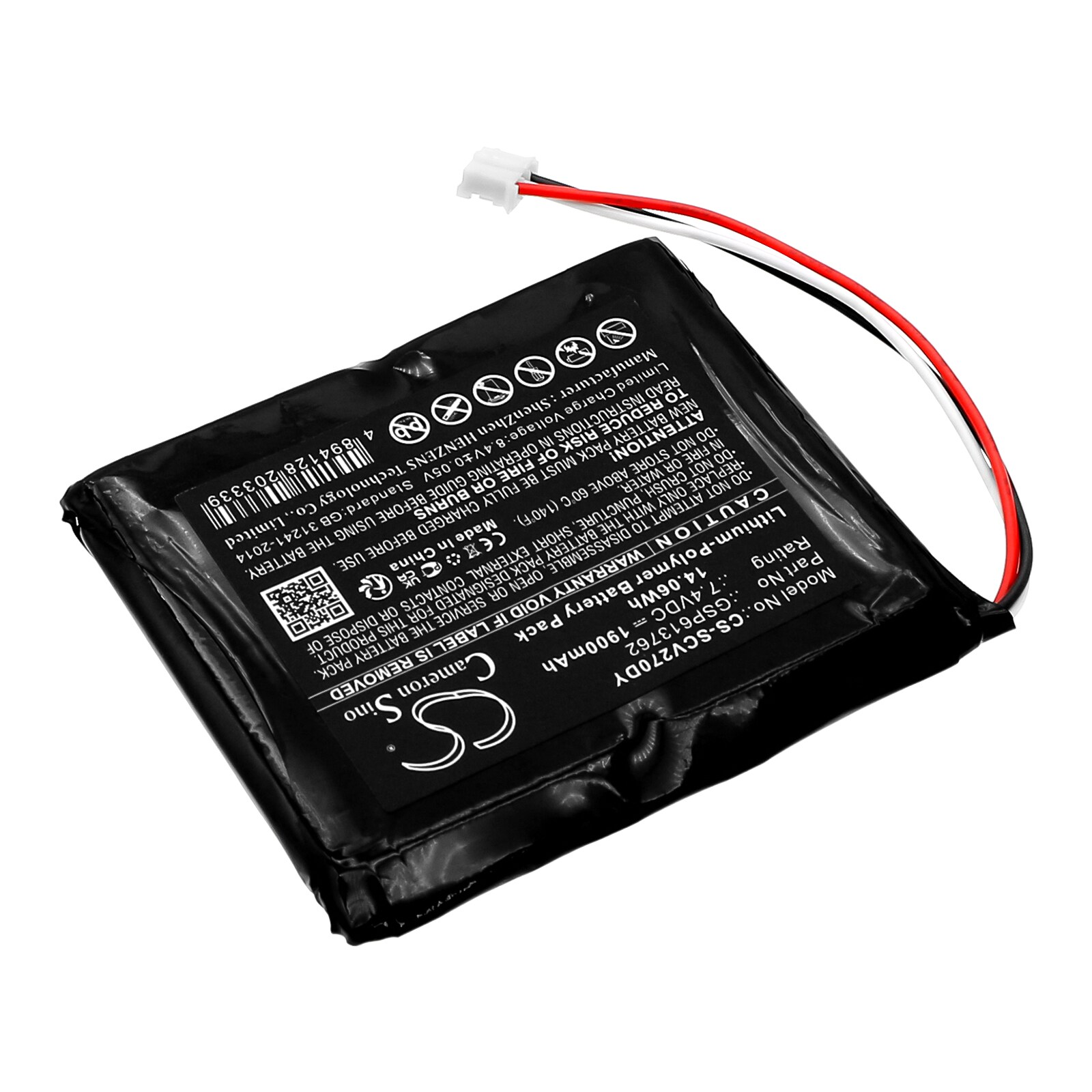 Batteri till DVD-spelare för Sencor SPV2706, SPV2715, SPV 2718 m.fl.