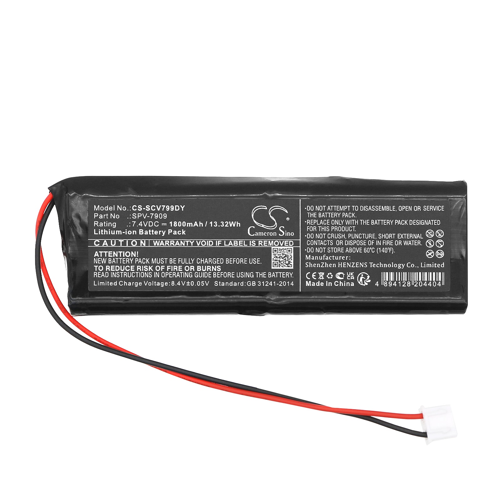 Batteri till DVD-spelare för Sencor SPV7909, SPV-7909T