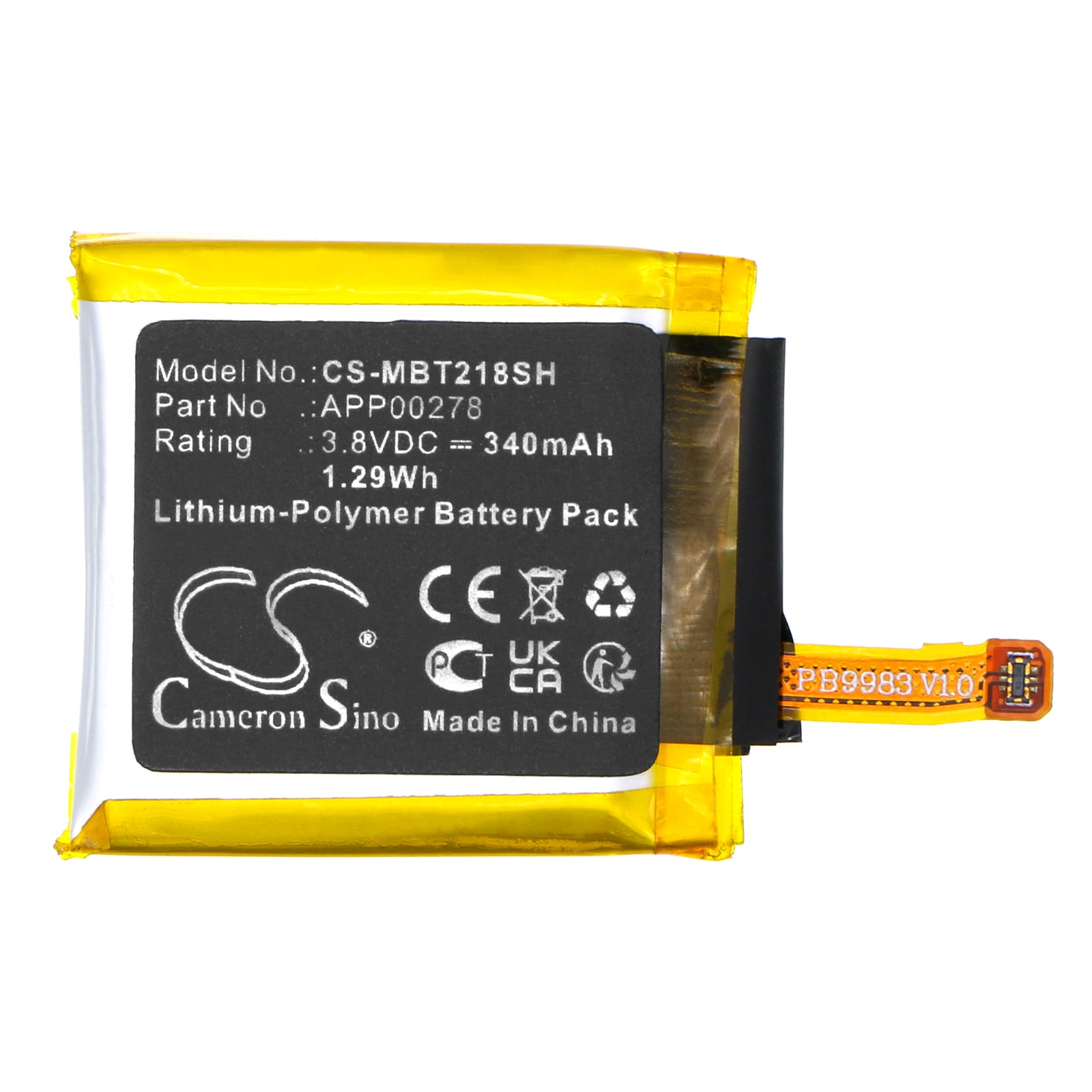 Batteri till Smart klocka för Montblanc SUMMIT S2T18