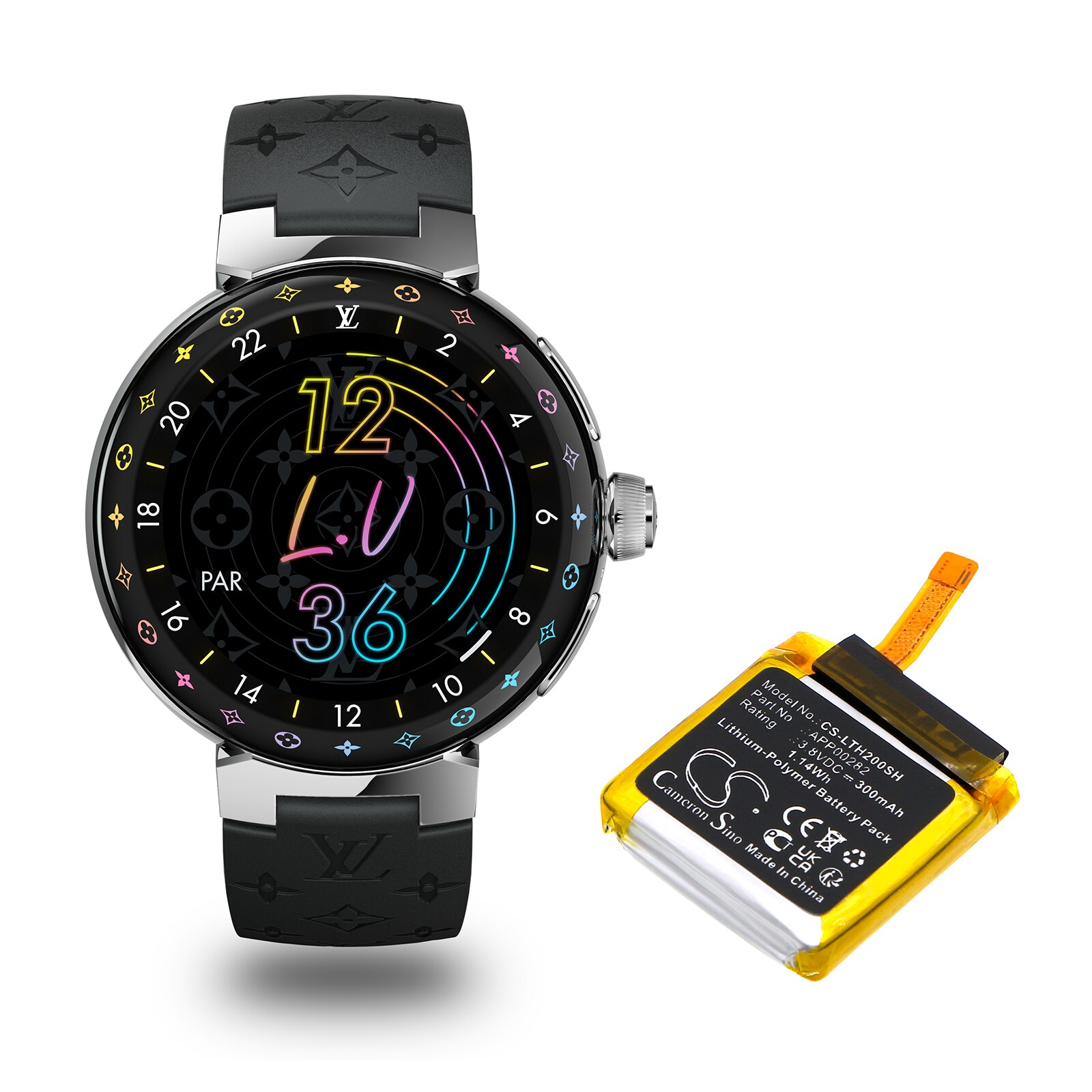 Batteri till Smart klocka för Louis Vuitton Tambour Horizon 2