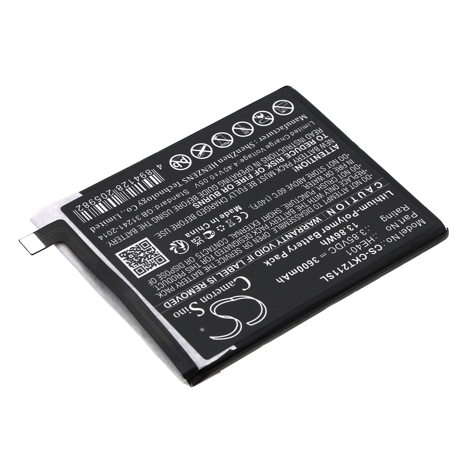 Batteri till SmartPhone, Mobil för Cricket Splendor, Icon 3, EC211002 m.fl.