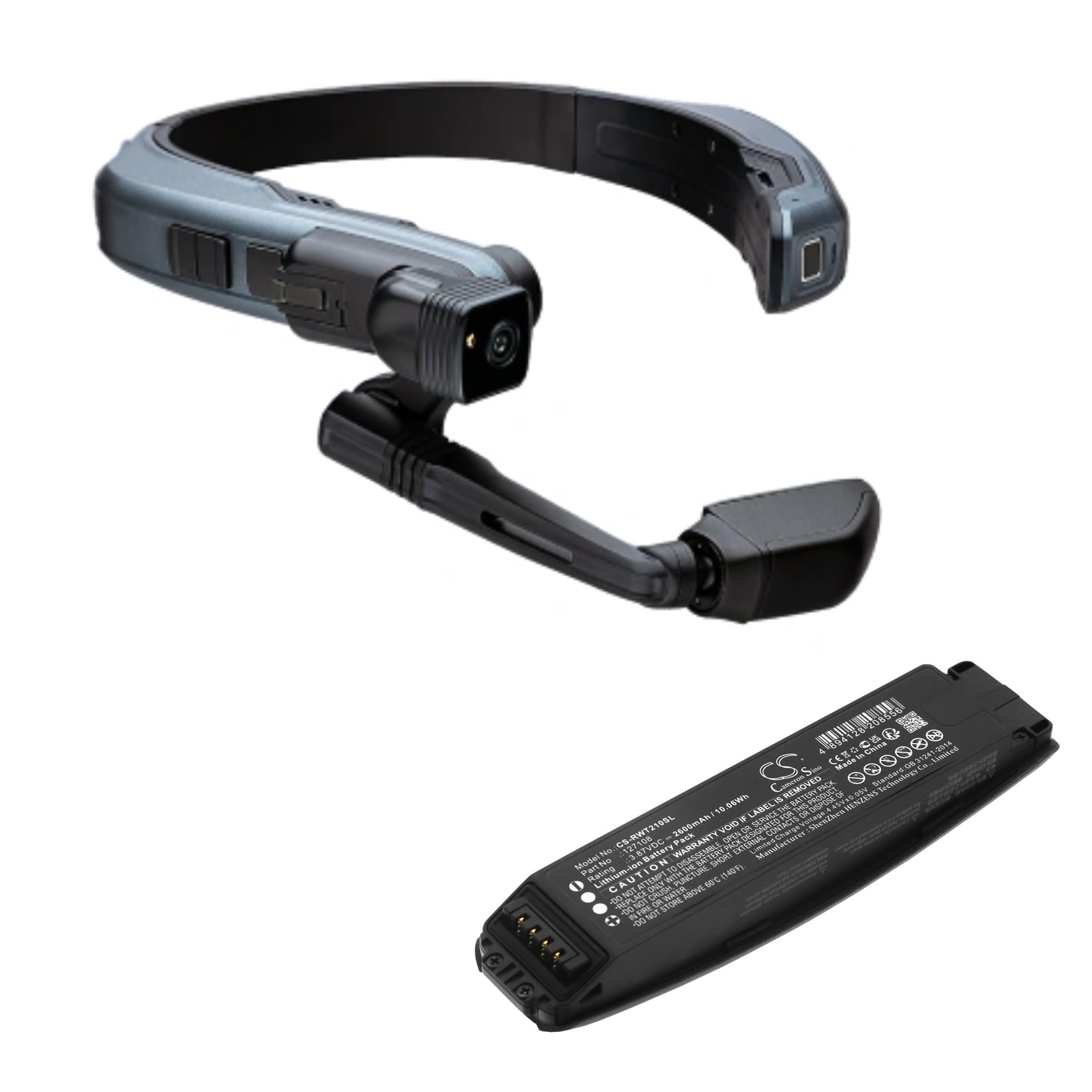 Batteri till 3D-glasögon för RealWear Navigator 500, B21G