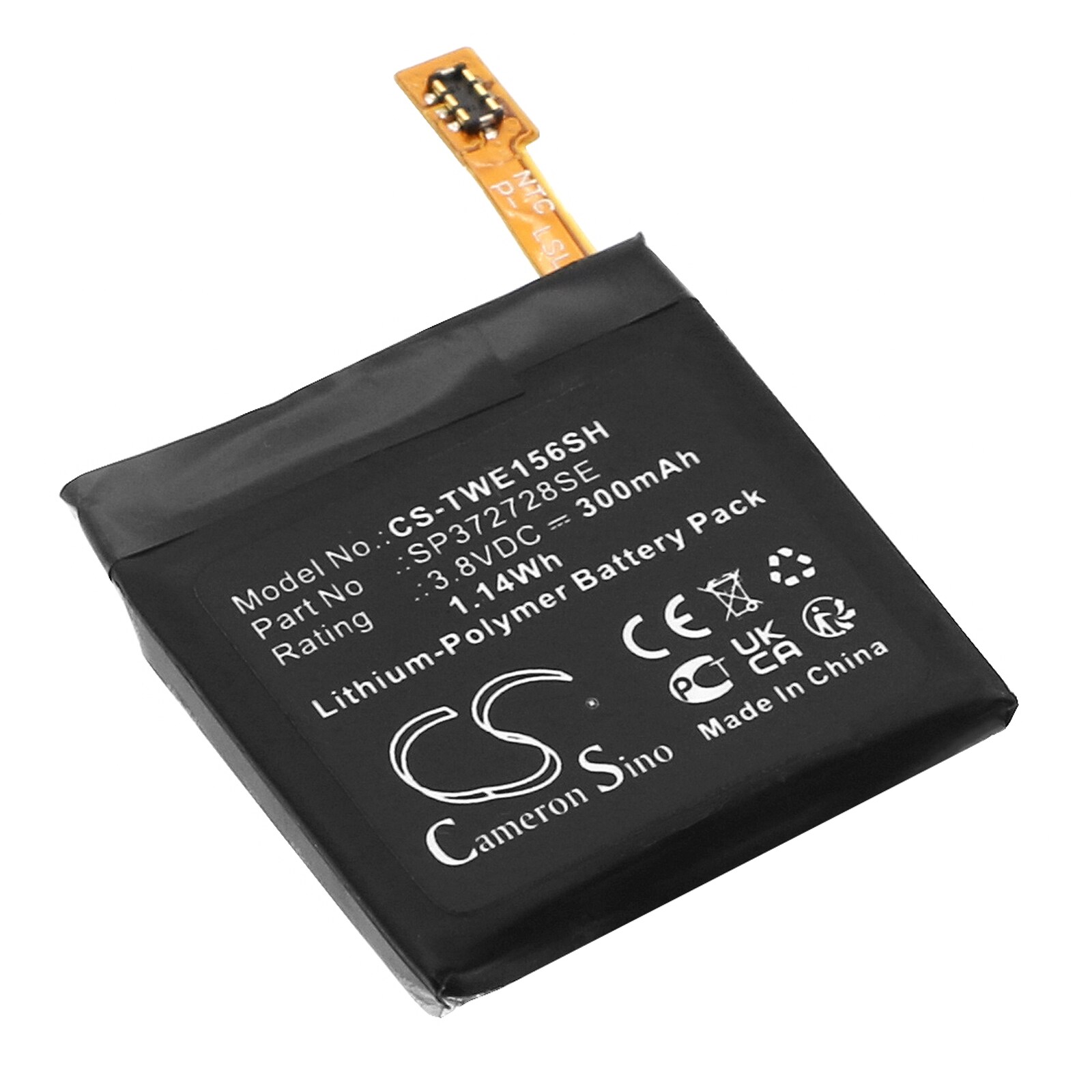 Batteri till Smart klocka för Ticwatch WE11056, 2, 2E m.fl.