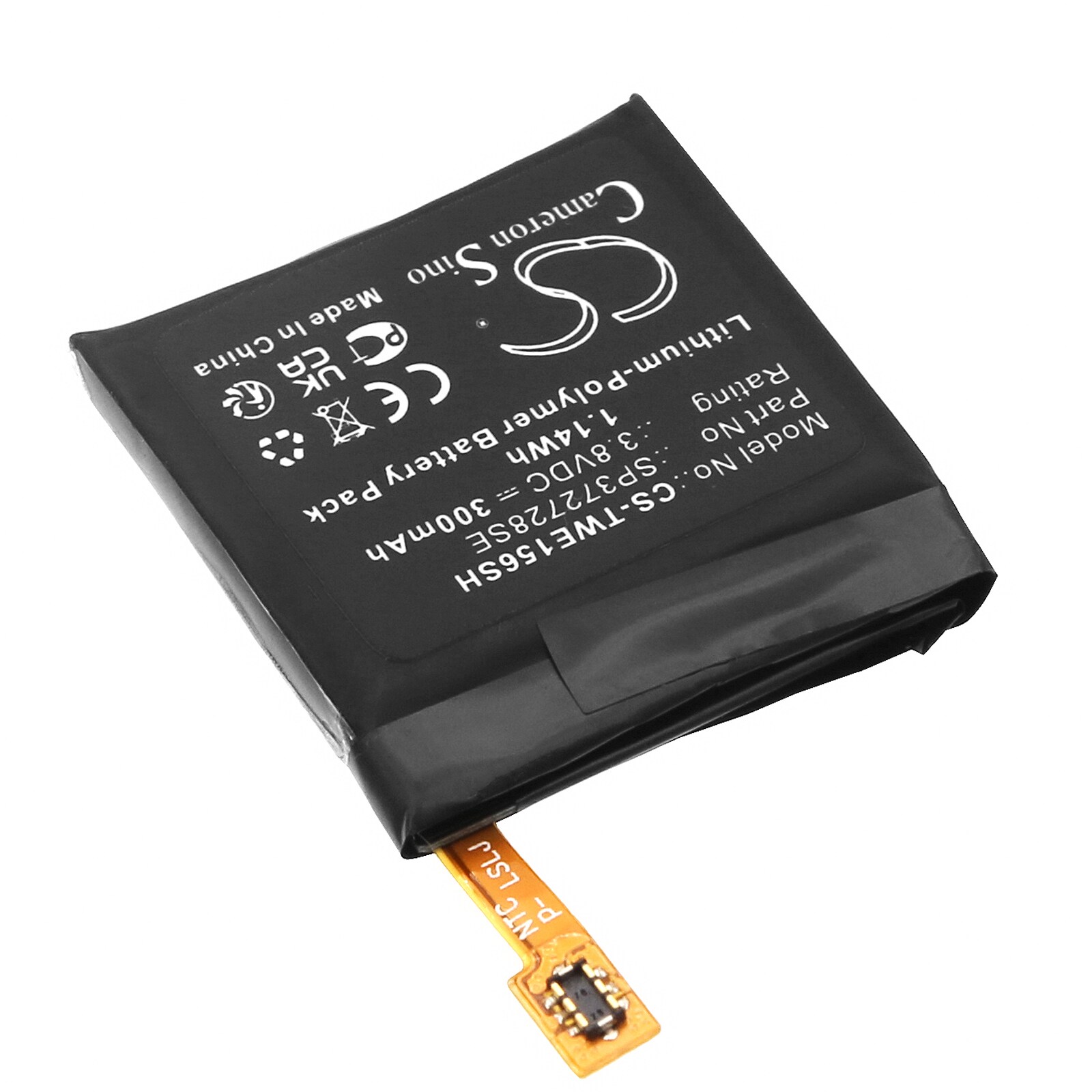 Batteri till Smart klocka för Ticwatch WE11056, 2, 2E m.fl.