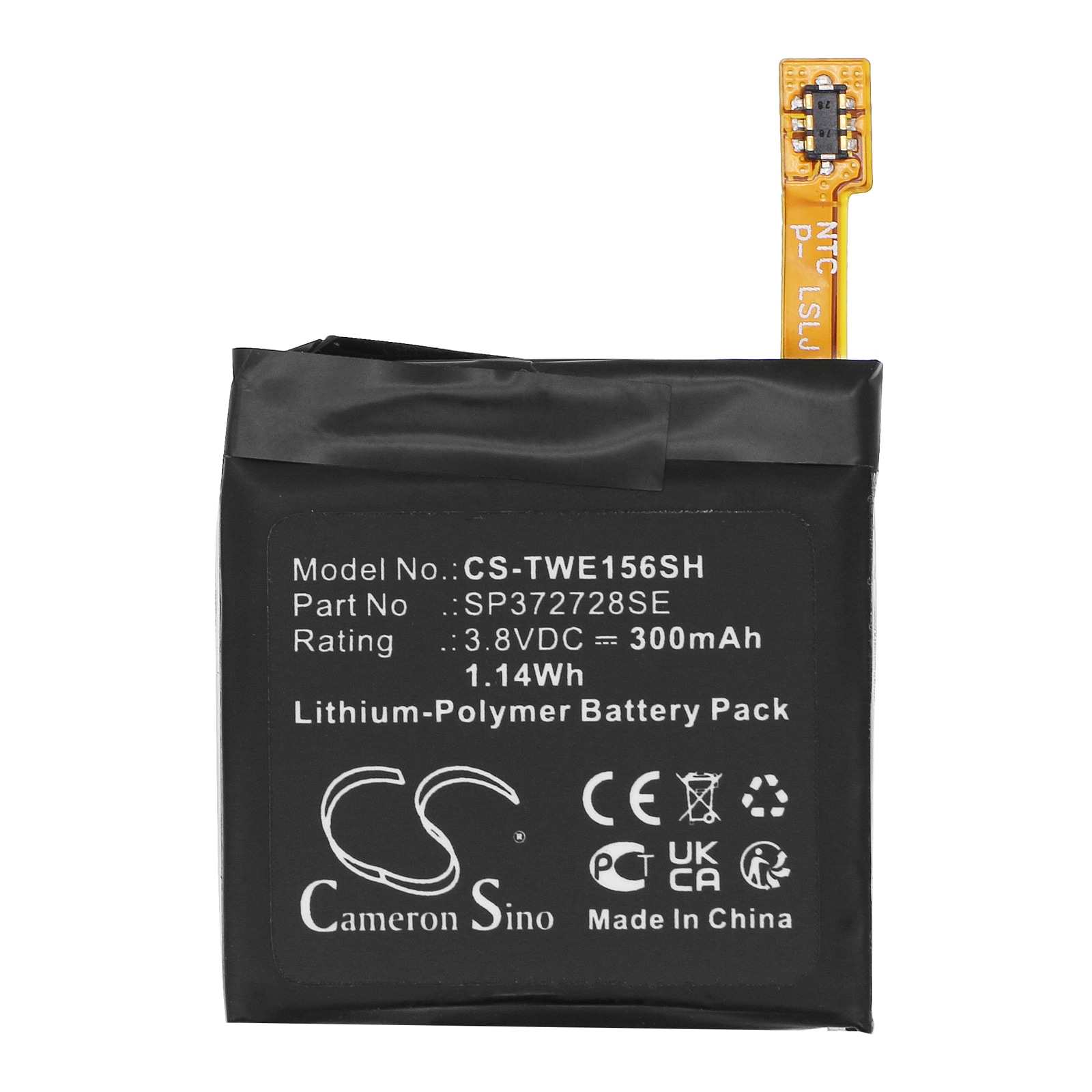 Batteri till Smart klocka för Ticwatch WE11056, 2, 2E m.fl.