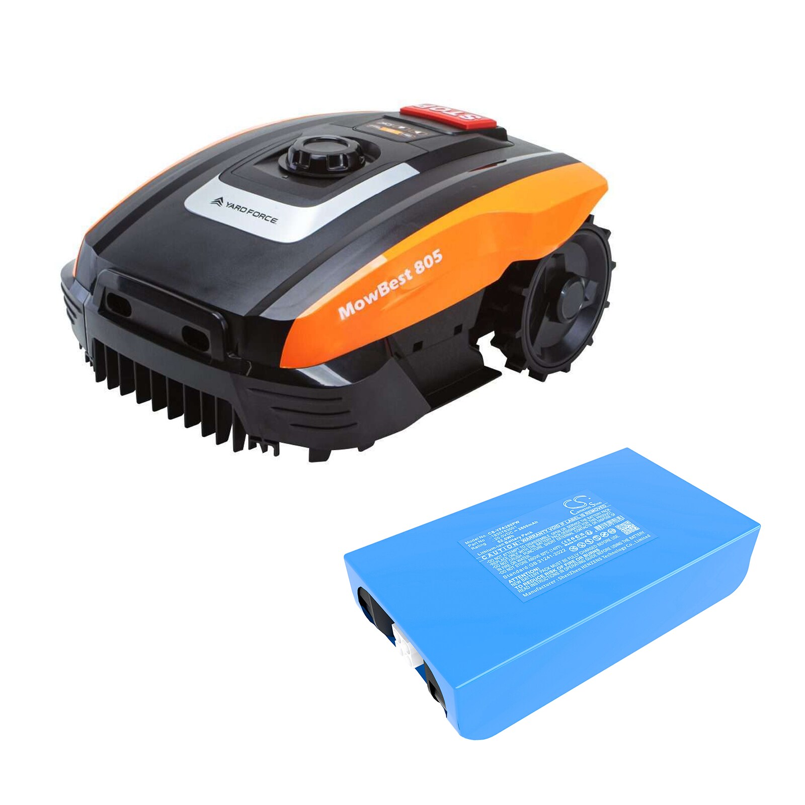 Batteri till Gräsklippare för Yard Force Easymow 260, MB 400, mowbest m.fl.