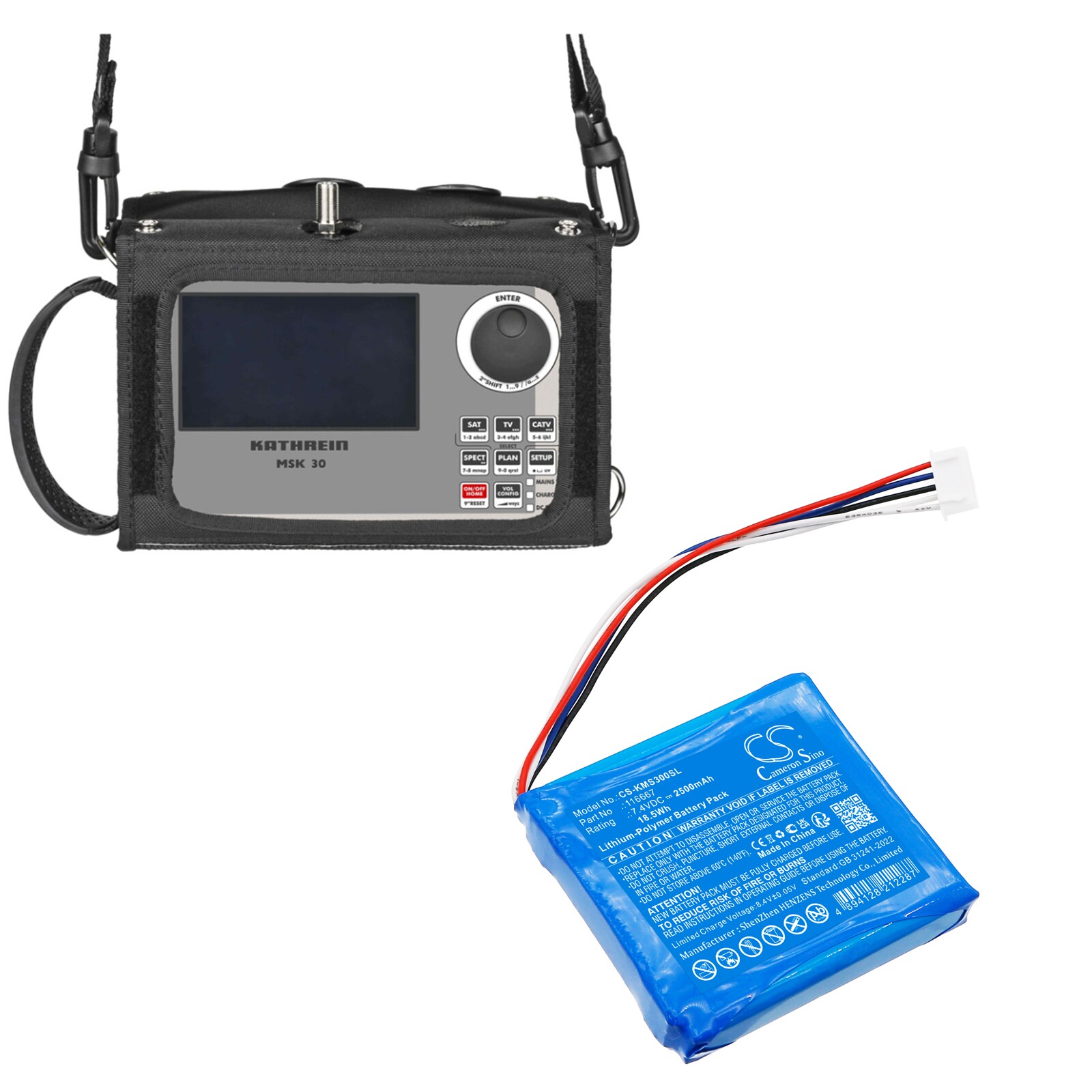 Batteri till Satellittelefon för Kathrein MSK 30/L, MSK30