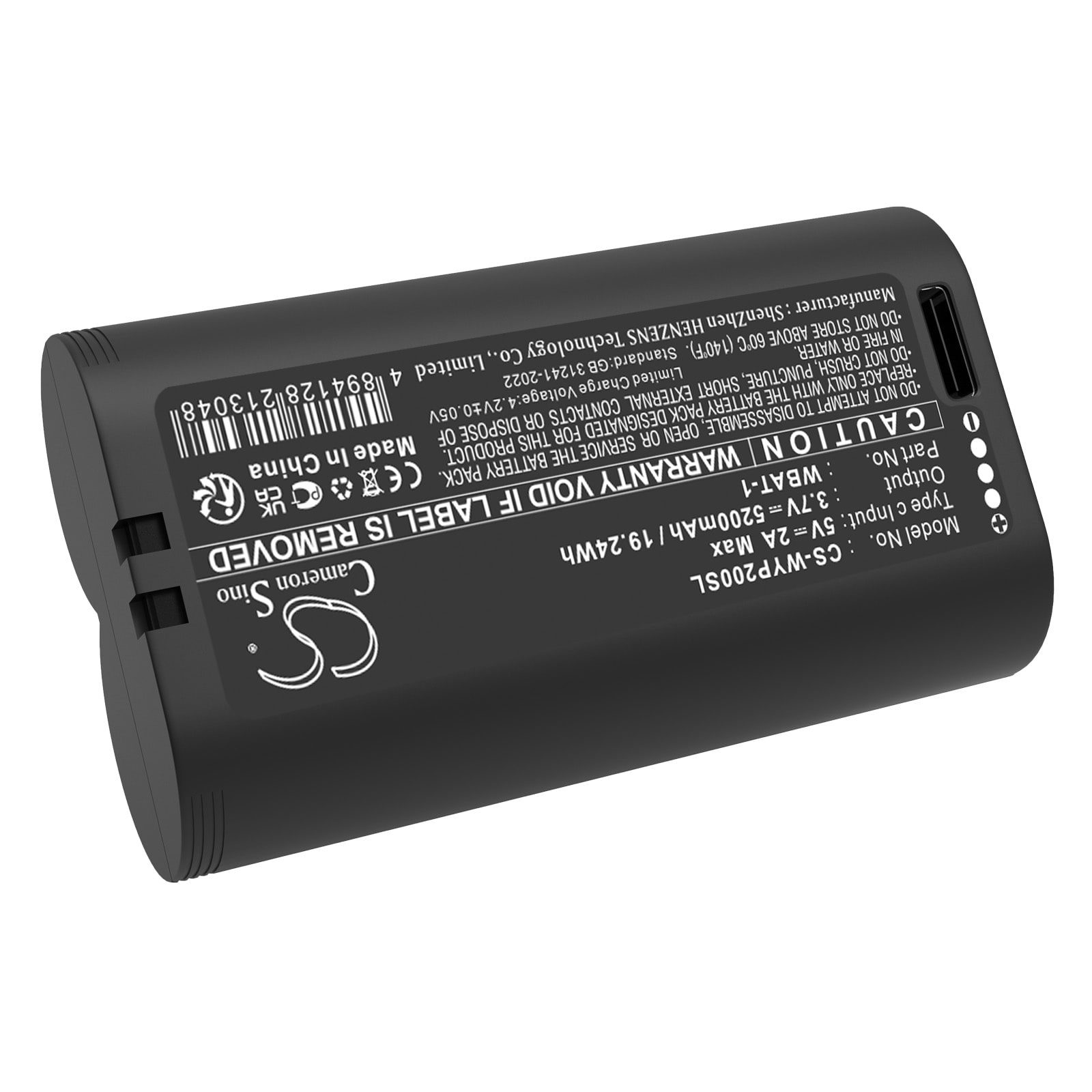 Batteri till Säkerhetskamera för hemmet för Wyze Pro 2k, Cam Pro