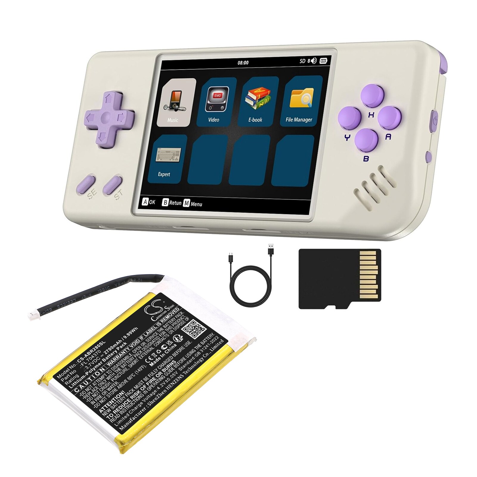 Batteri till Spelkonsol för Anbernic Pocket RG28XX