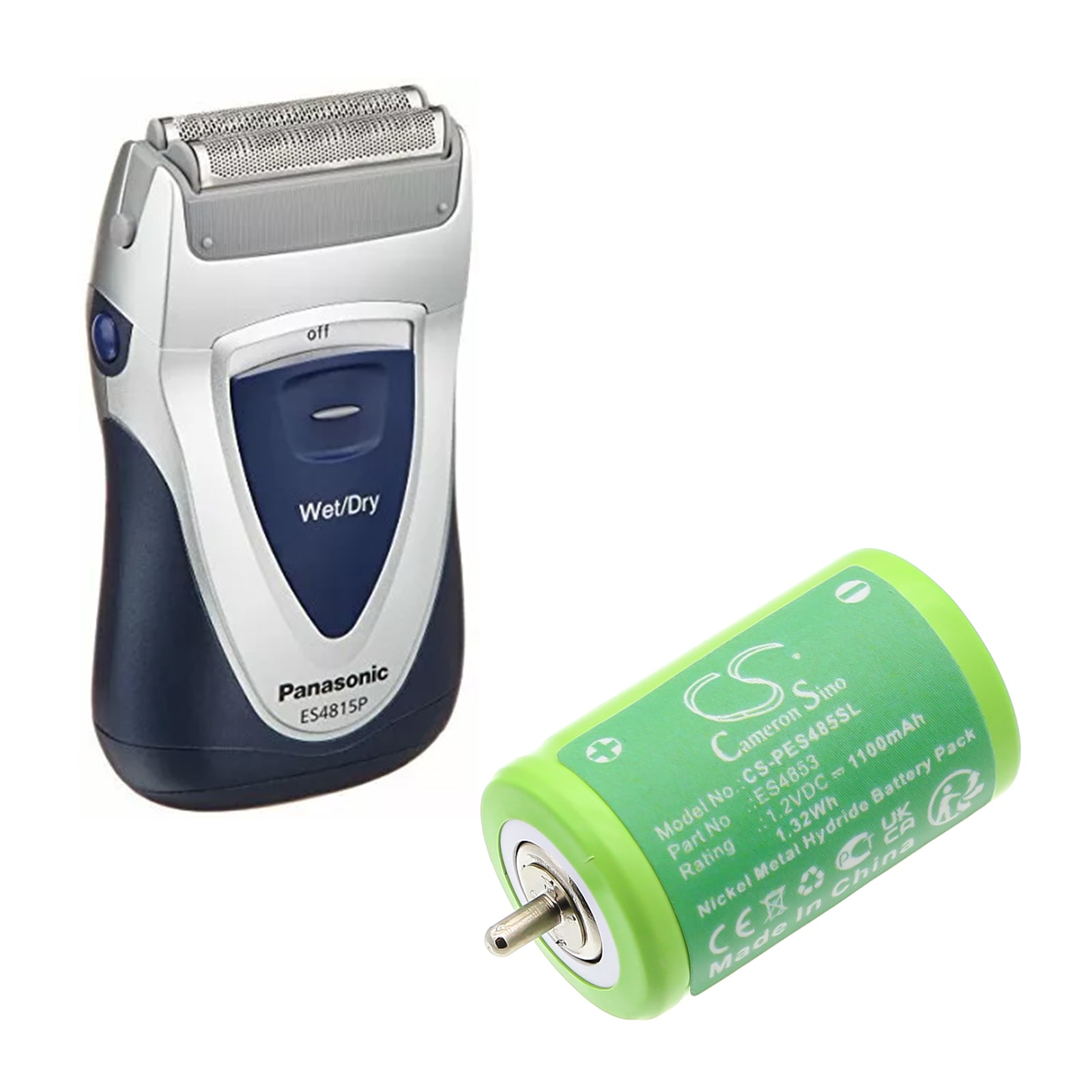 Batteri till Rakapparat för Panasonic ES4853, ES4853S, ES4853W